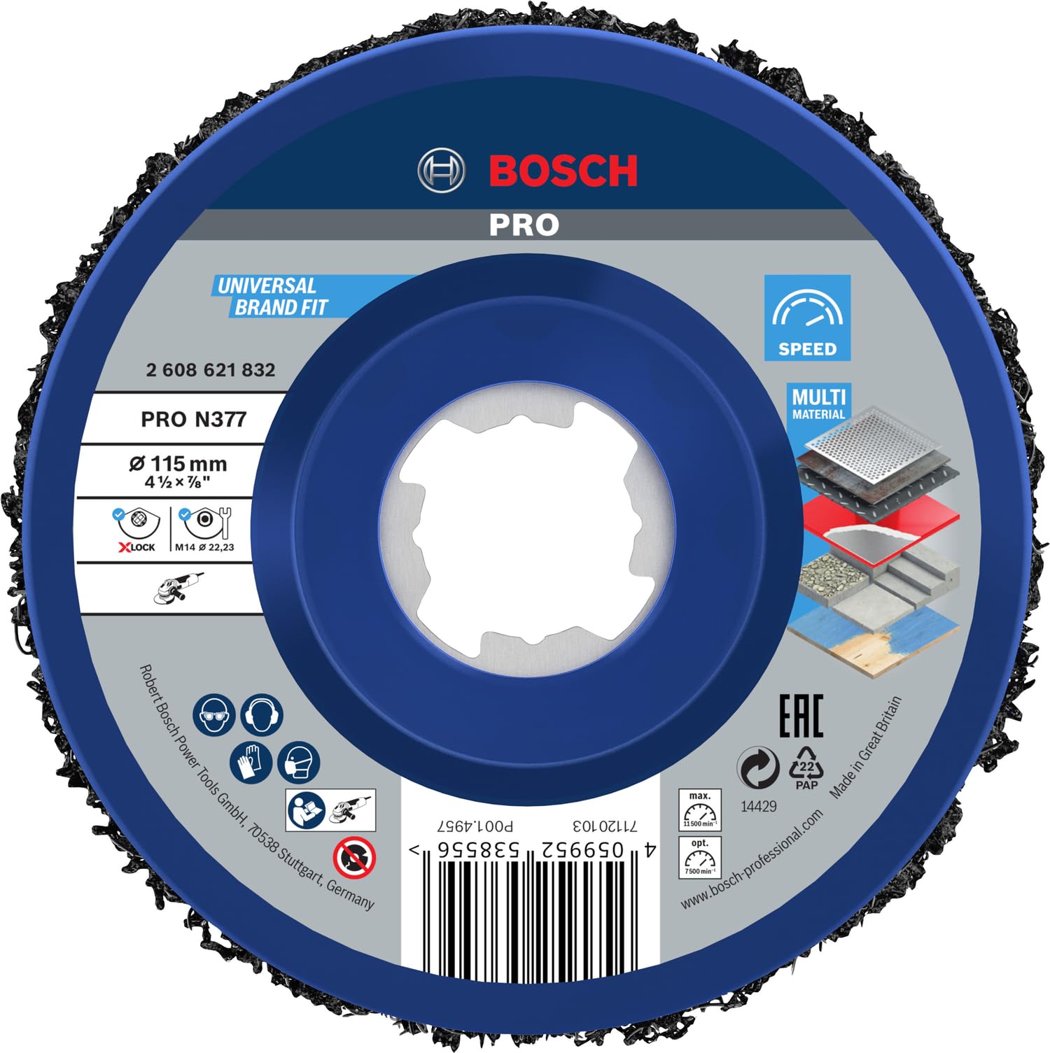 bosch-accessories-reinigungsscheibe-x-lock-cleaning-disc-n377-115-mm-zum-entfern image 1
