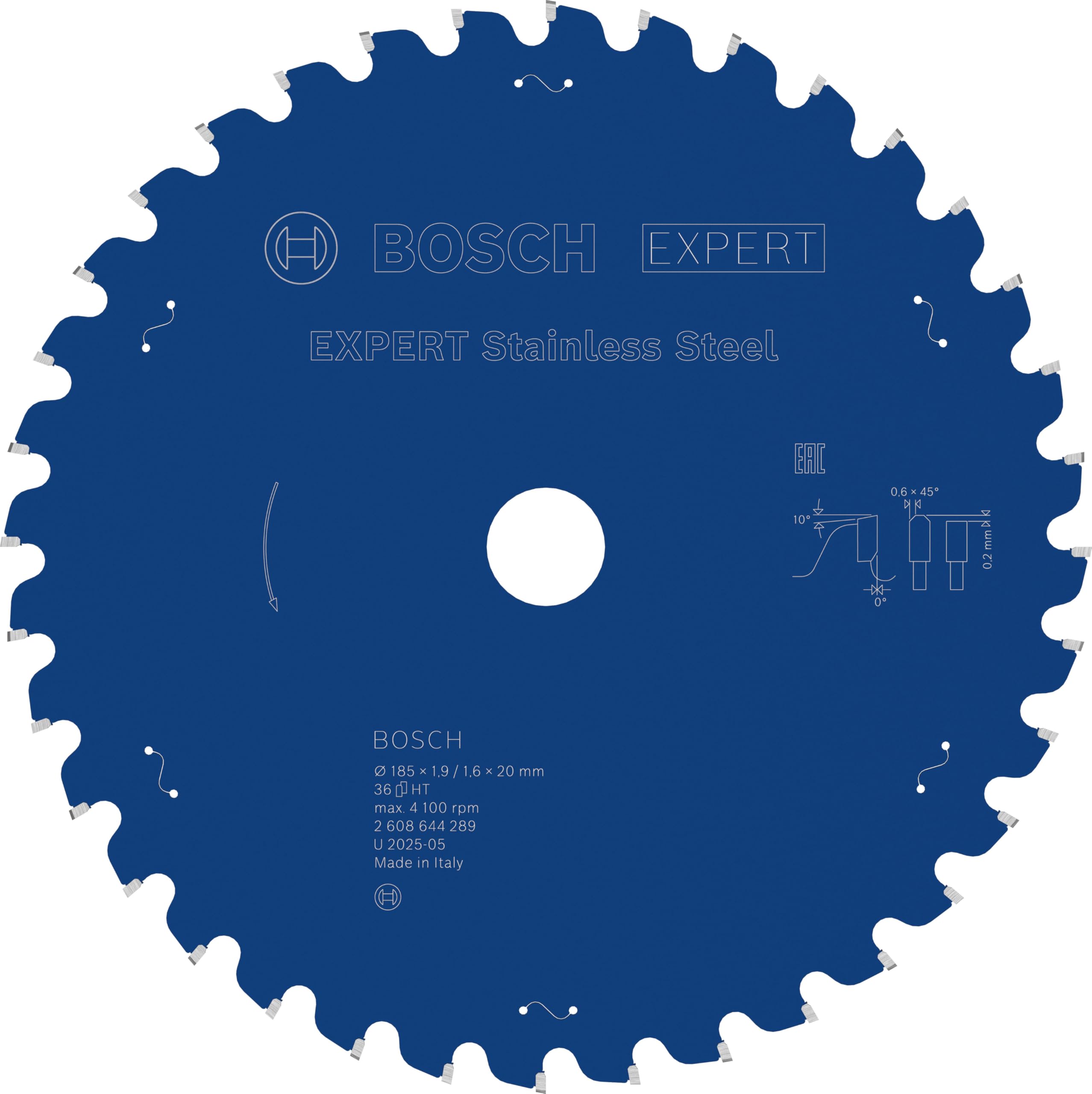 bosch-expert-stainless-steel-kreiss-geblatt-185-x-20-mm-z36-carbide-metalls-gebl image 1