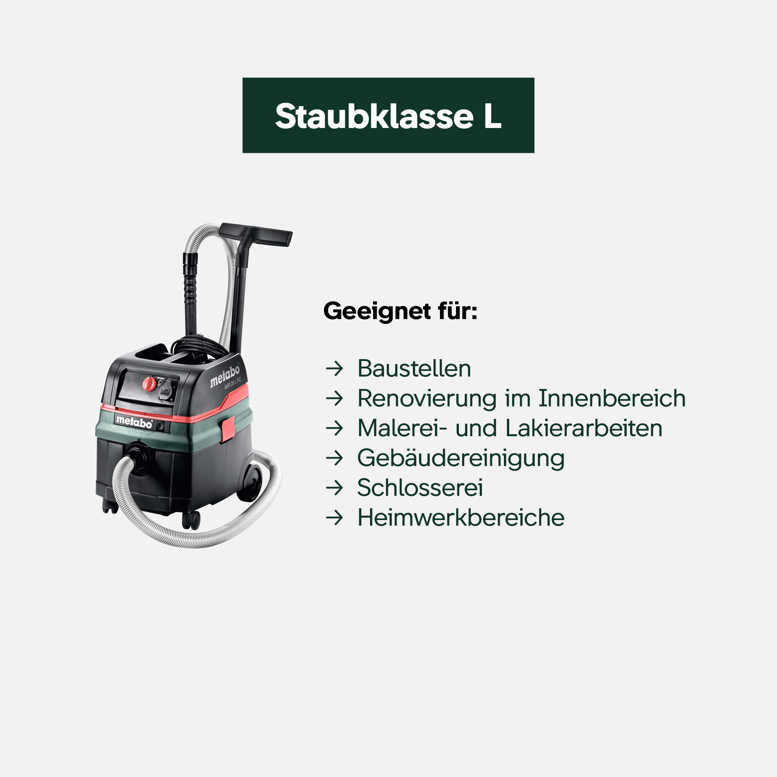 metabo-asr-25-l-sc-selfclean-nass-trockensauger-staubklasse-l-1400-w-25-l-beh-lt image 7