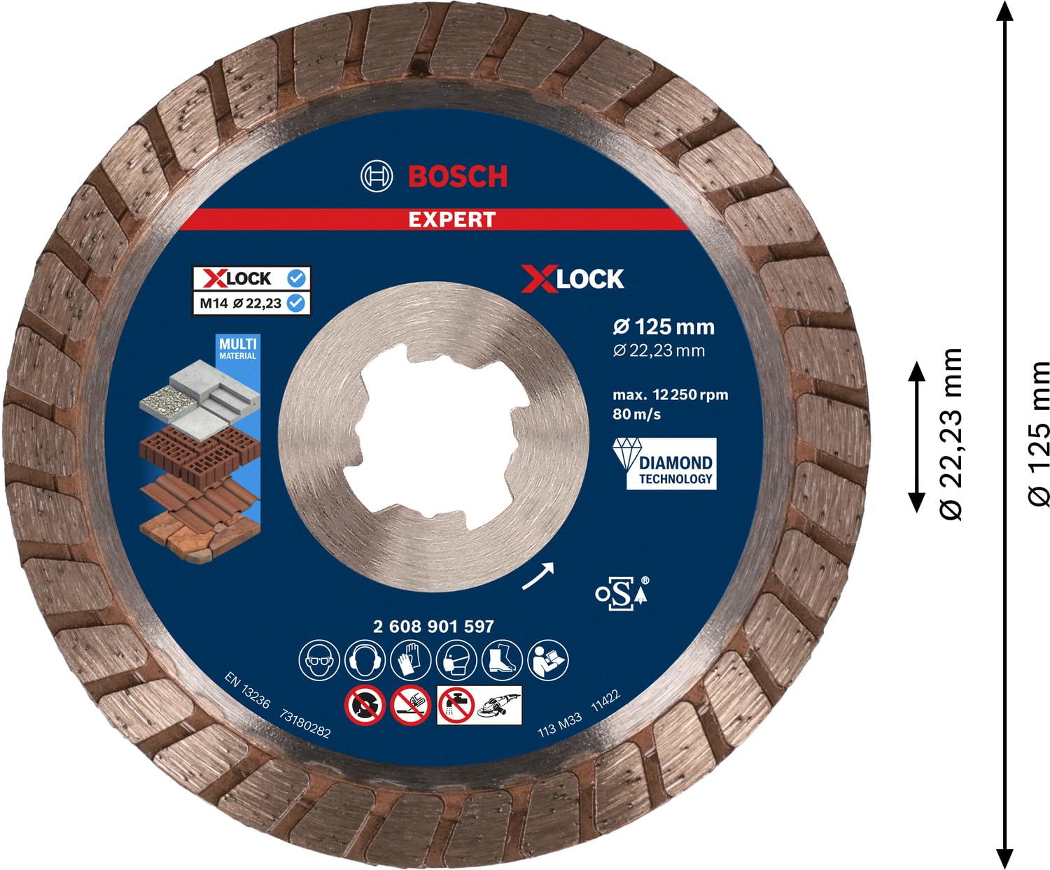 bosch-expert-multimaterial-x-lock-turbo-diamanttrennscheibe-125-mm-f-r-beton-zie image 3