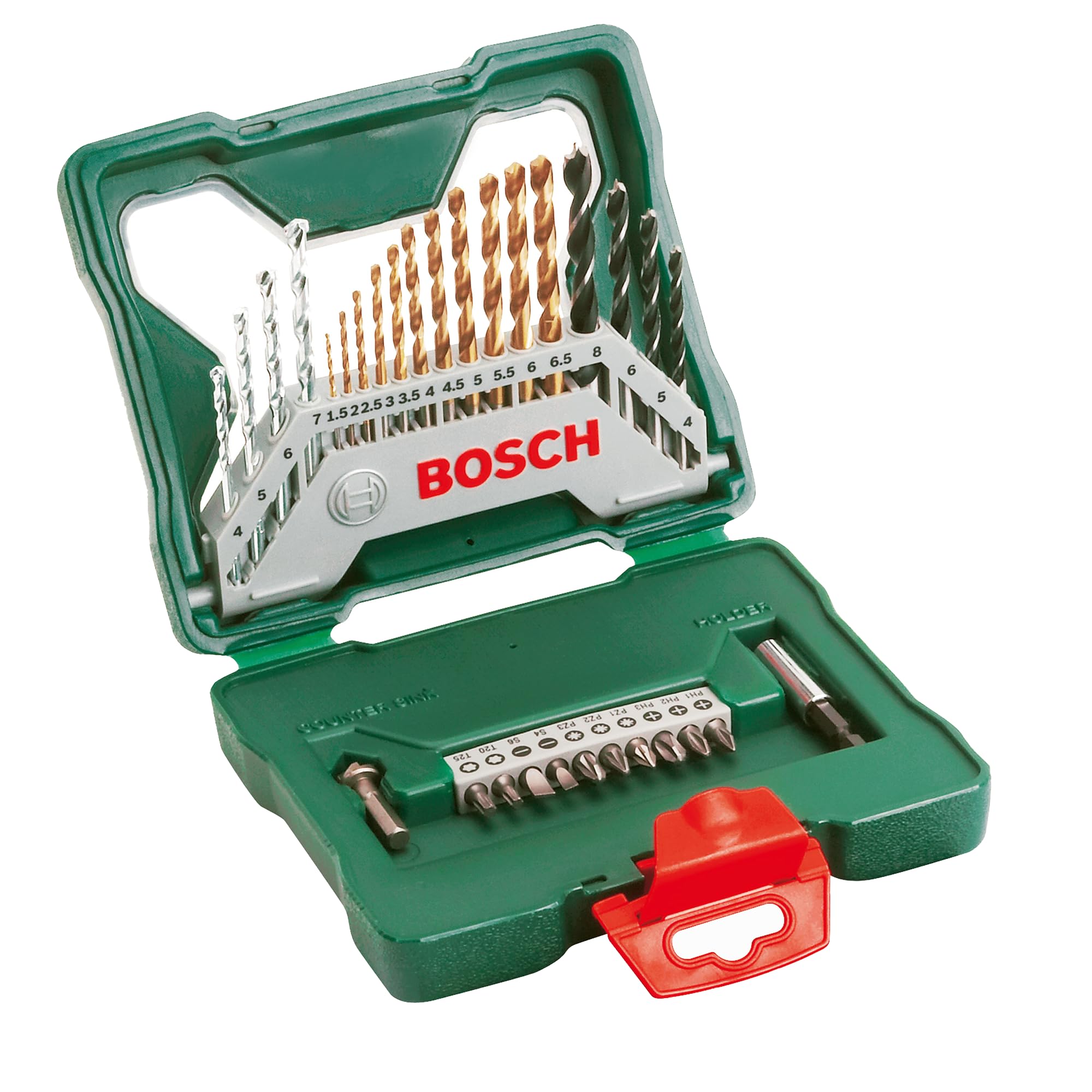 bosch-x-line-50tlg-titanium-bohrer-und-schrauber-set-hss-tin-stein-und-holzbohre image 7
