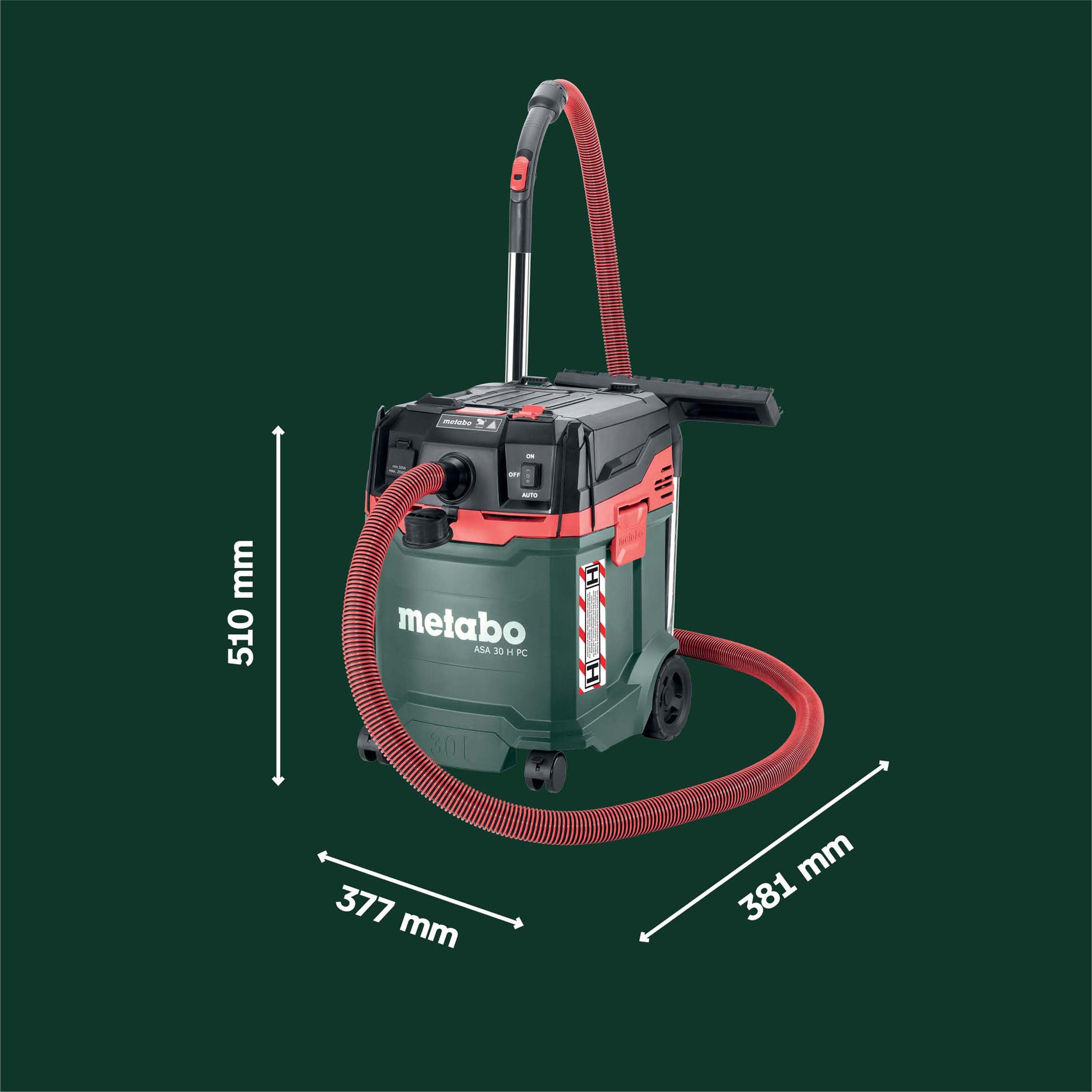metabo-asa-30-h-pc-allessauger-nass-trockensauger-staubklasse-h-1200-w-30-l-beh- image 6