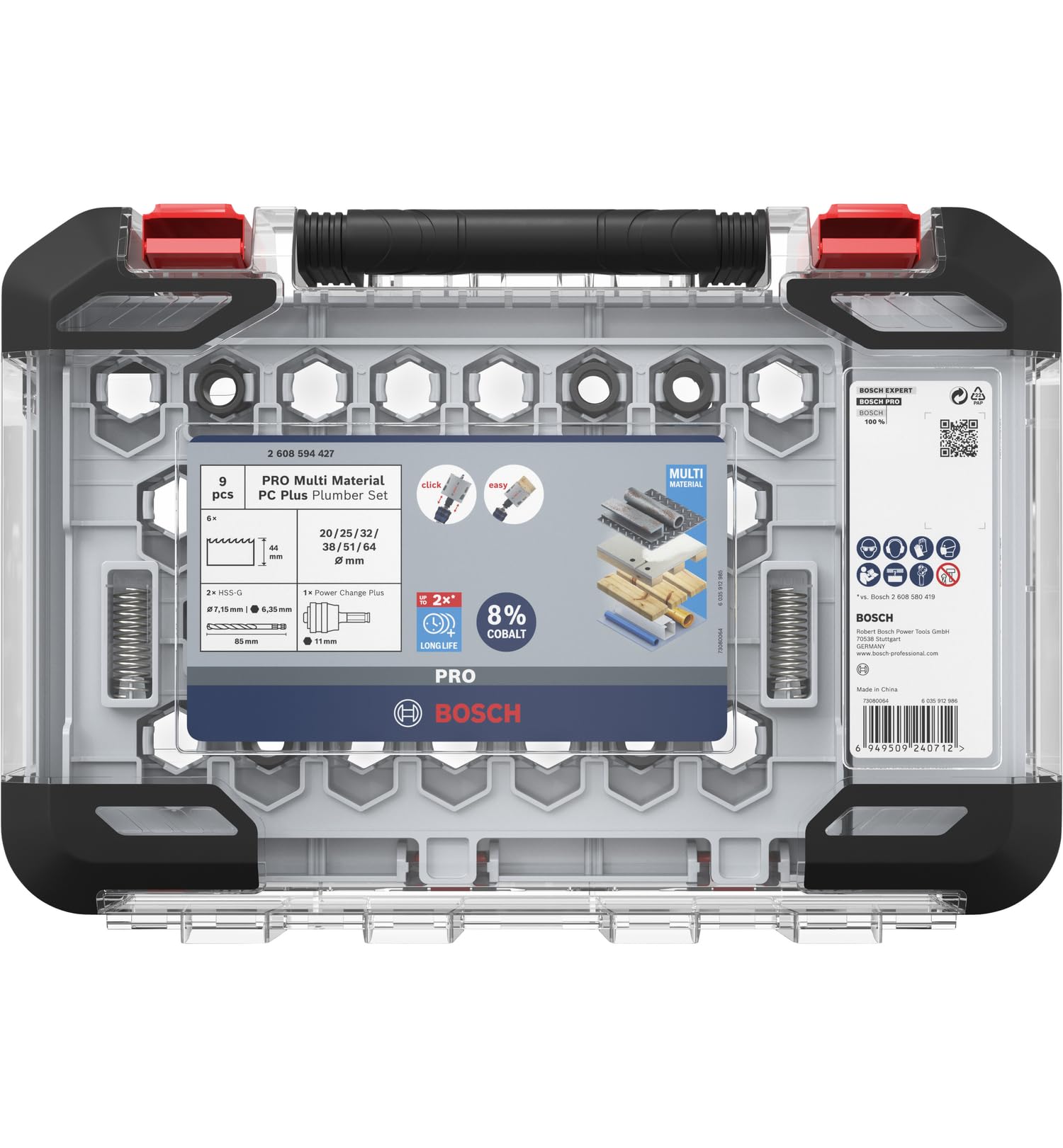 bosch-9x-pro-multi-material-power-change-plus-lochs-ge-set-20-64-mm-f-r-weichhol image 4