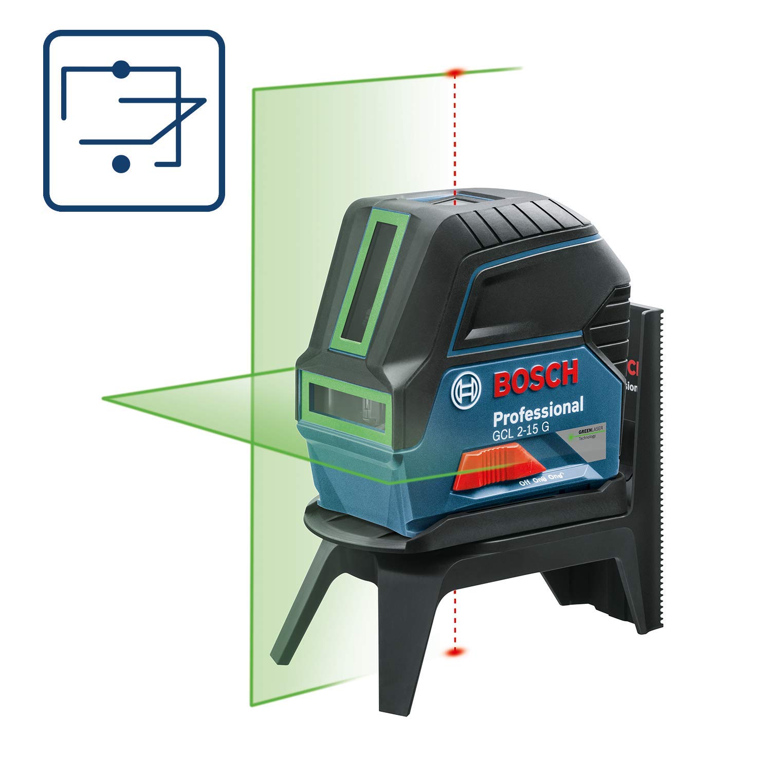 bosch-professional-kreuzlinienlaser-gcl-2-15-g-gr-ner-linienlaser-mit-lotpunkten image 2