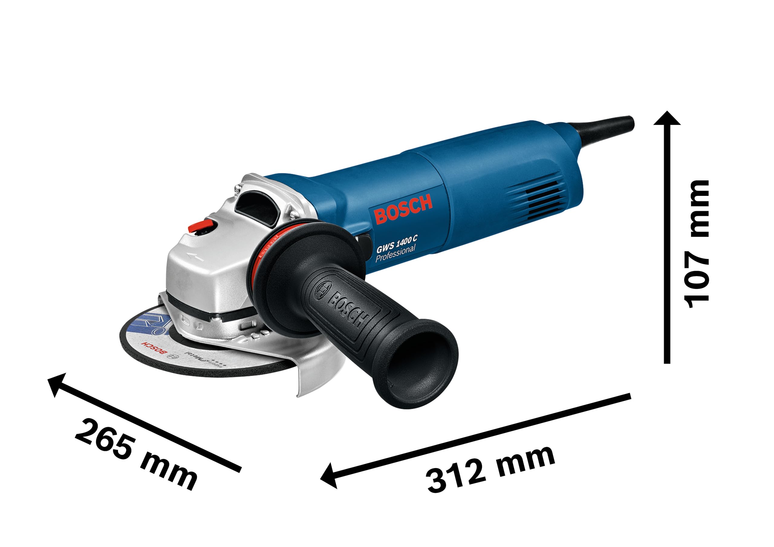 bosch-professional-winkelschleifer-gws-1400-1-400-w-motor-125-mm-scheiben-consta image 2