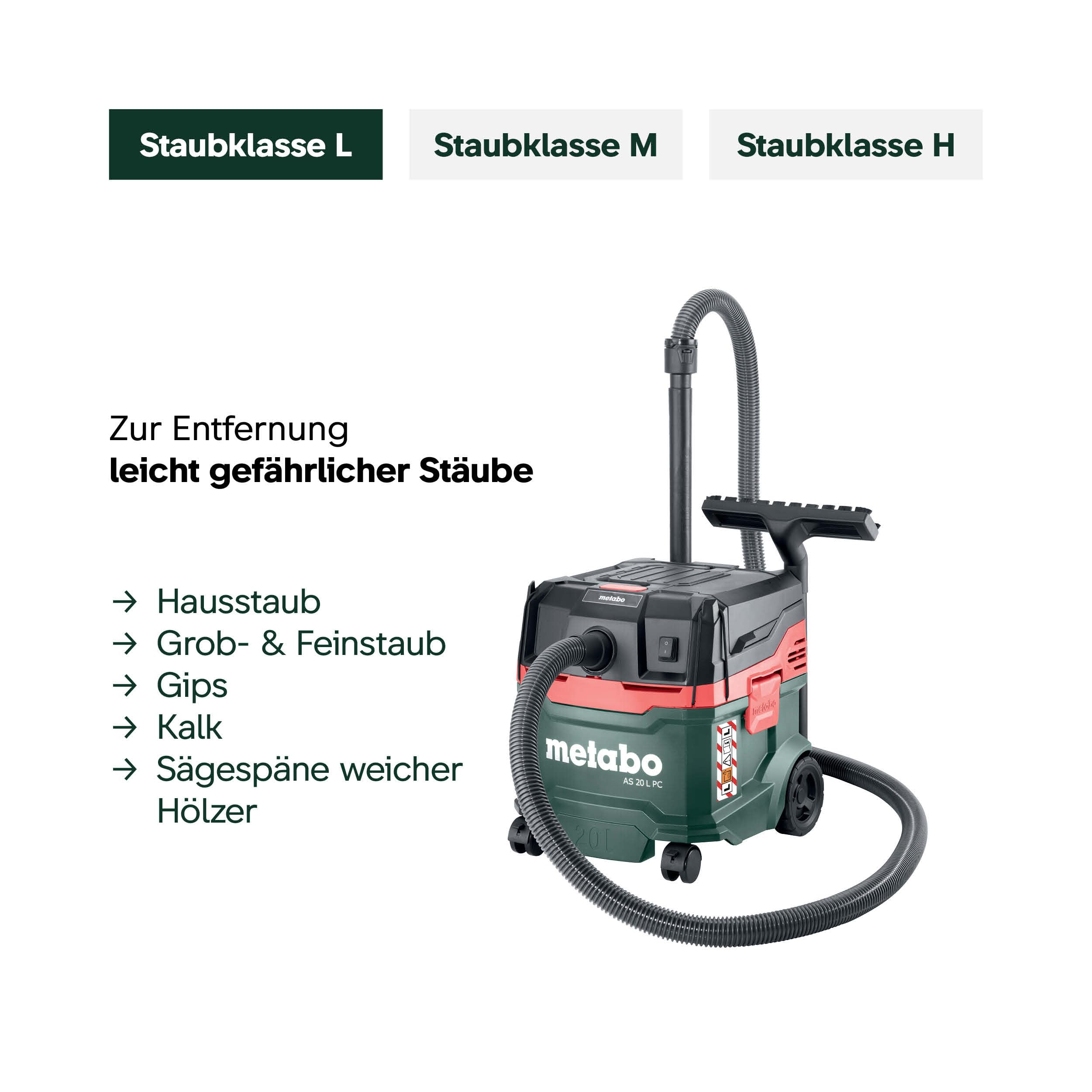 metabo-as-20-l-pc-allessauger-nass-trockensauger-staubklasse-l-1200-watt-20-l-ta image 5