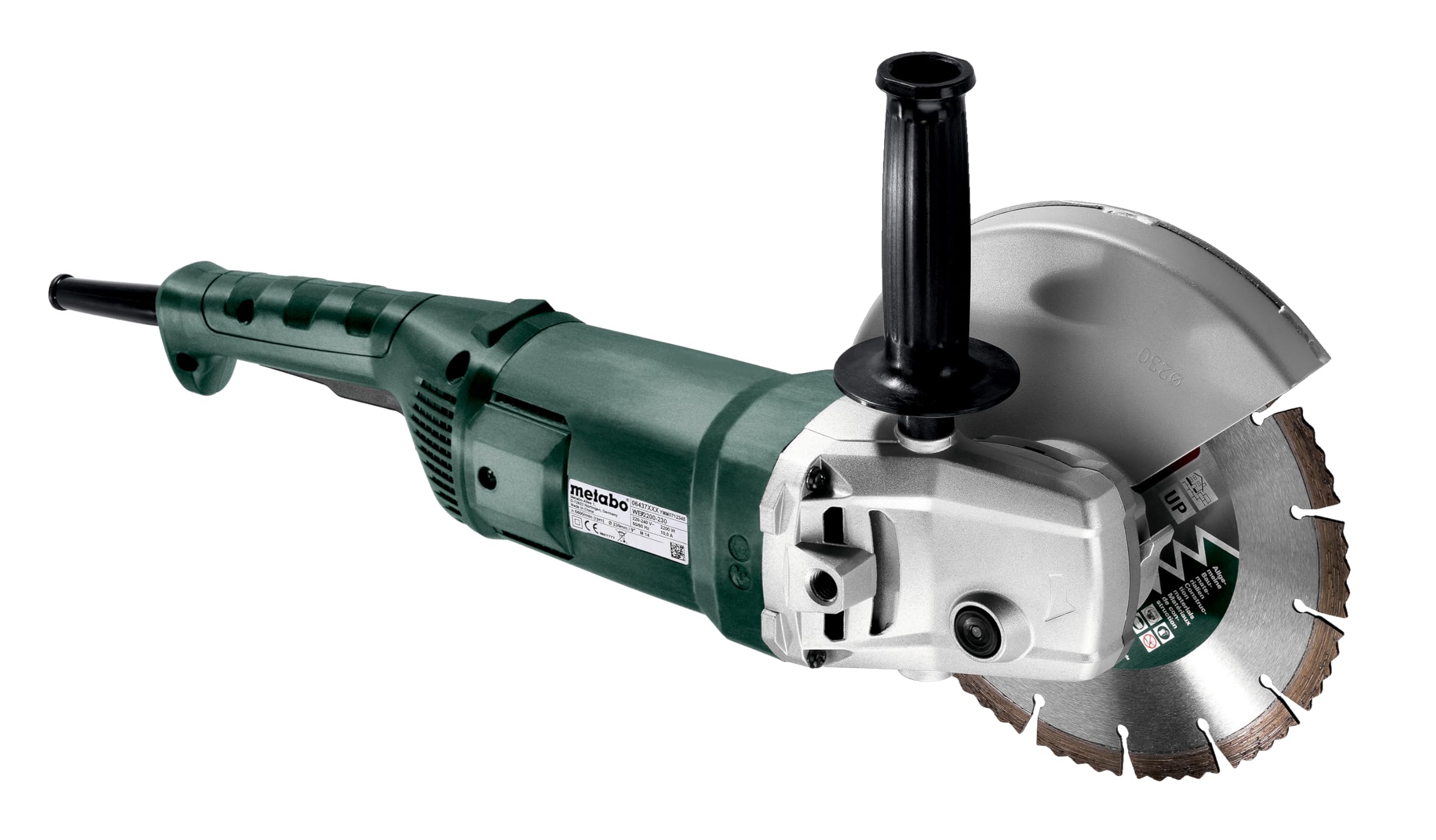 metabo-we-2200-230-winkelschleifer-230-mm-2200-w-gro-er-trennschleifer-f-r-metal image 7