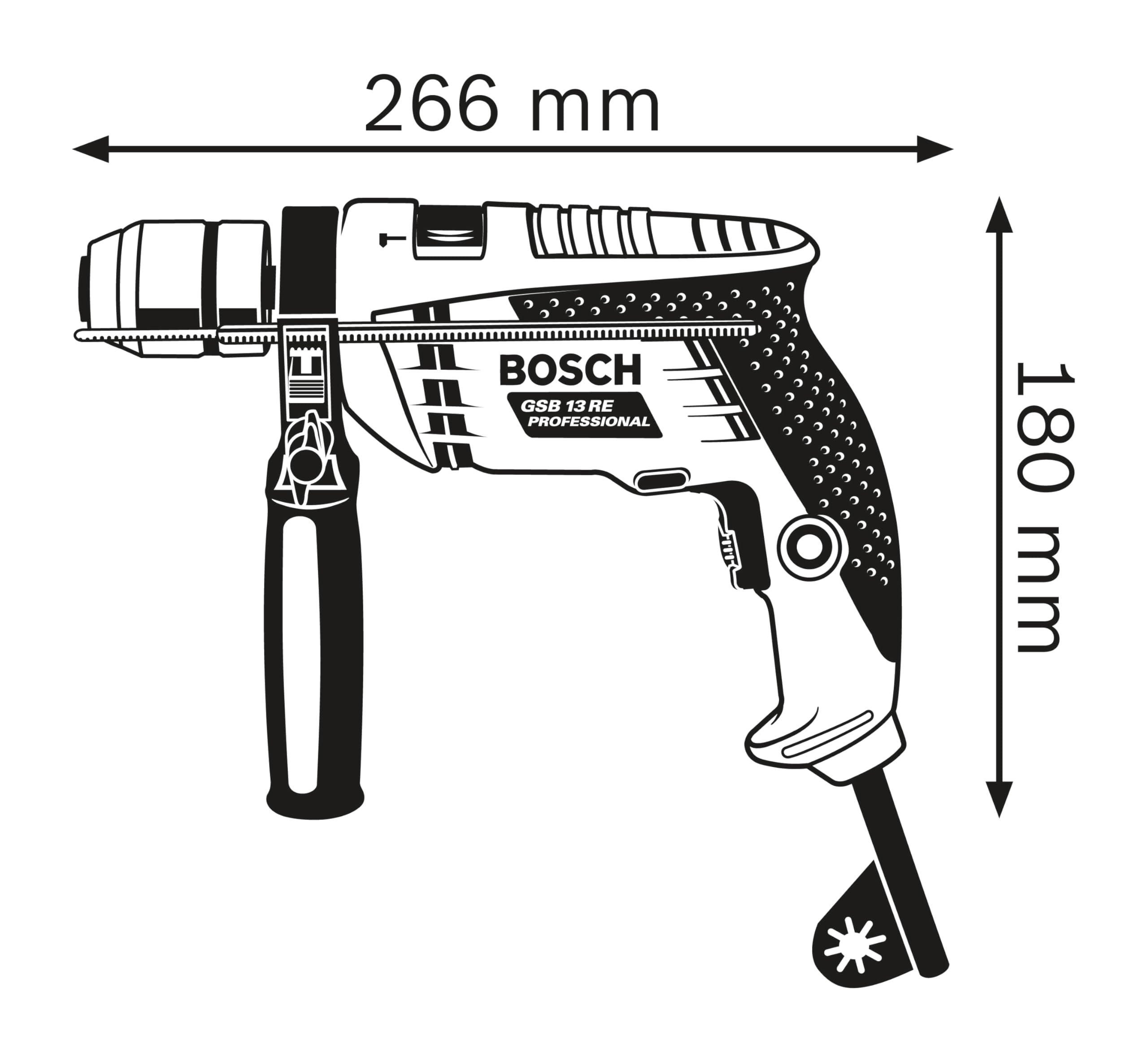bosch-professional-schlagbohrmaschine-gsb-13-re-600-w-1-gang-schnellspannbohrfut image 2