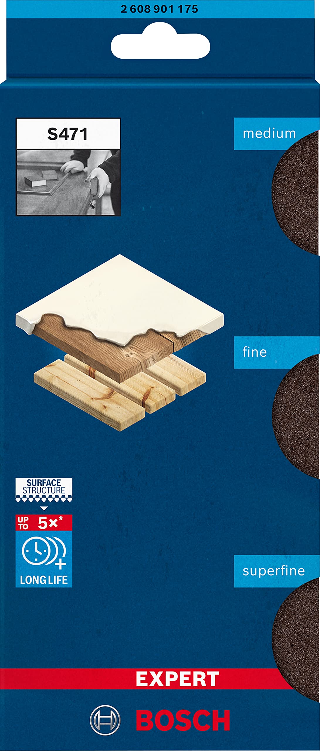 bosch-expert-s471-standard-schleifschw-mme-3er-set-69-x-97-x-26-mm-mittel-fein-s image 2