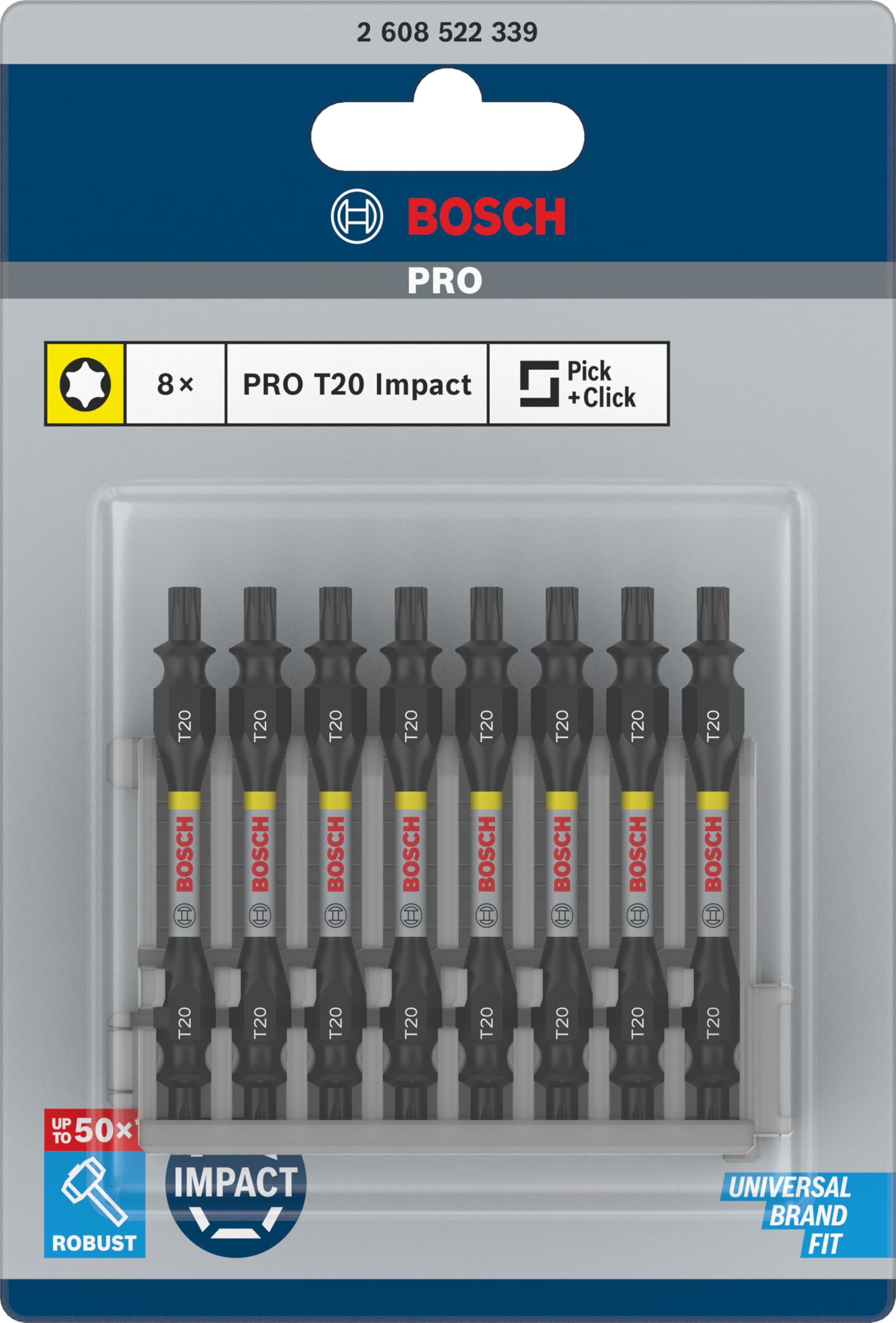 bosch-pro-impact-schrauberbits-t20-mit-doppelklingen-65-mm-8-teilig-mit-pick-and image 2