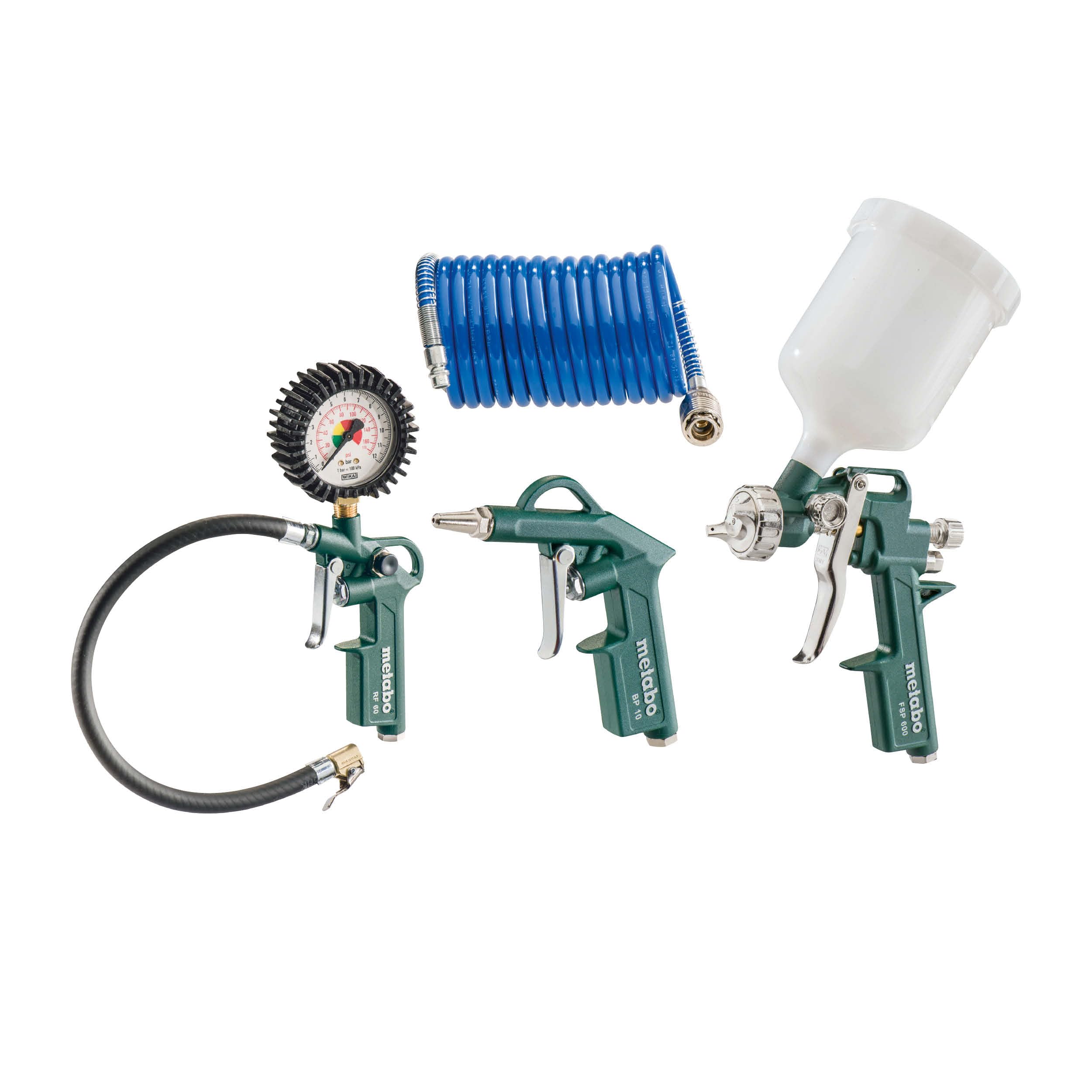 metabo-druckluft-werkzeugset-lpz-4-set-5-teilig-farbspritzpistole-blaspistole-re image 1