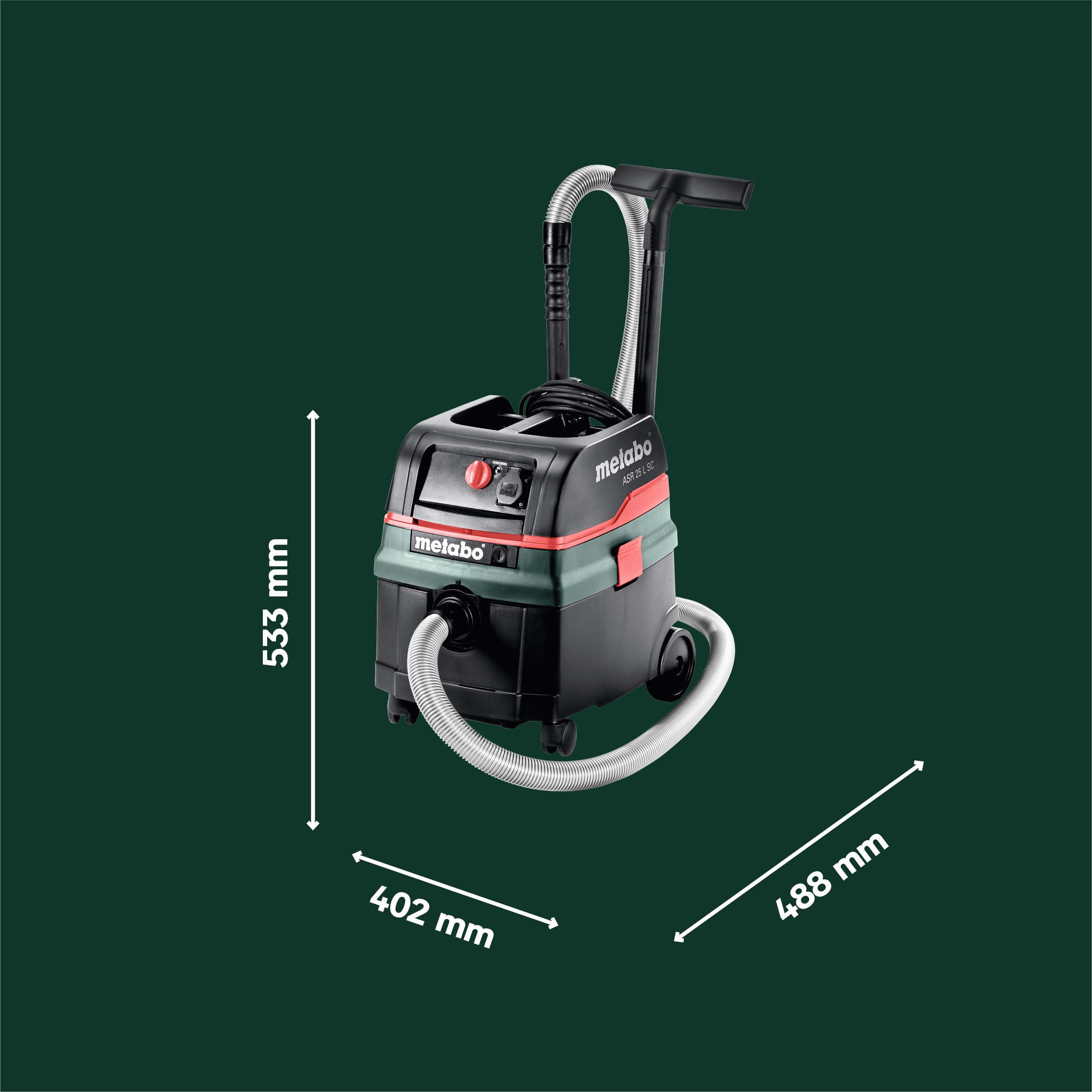 metabo-asr-25-l-sc-selfclean-nass-trockensauger-staubklasse-l-1400-w-25-l-beh-lt image 5