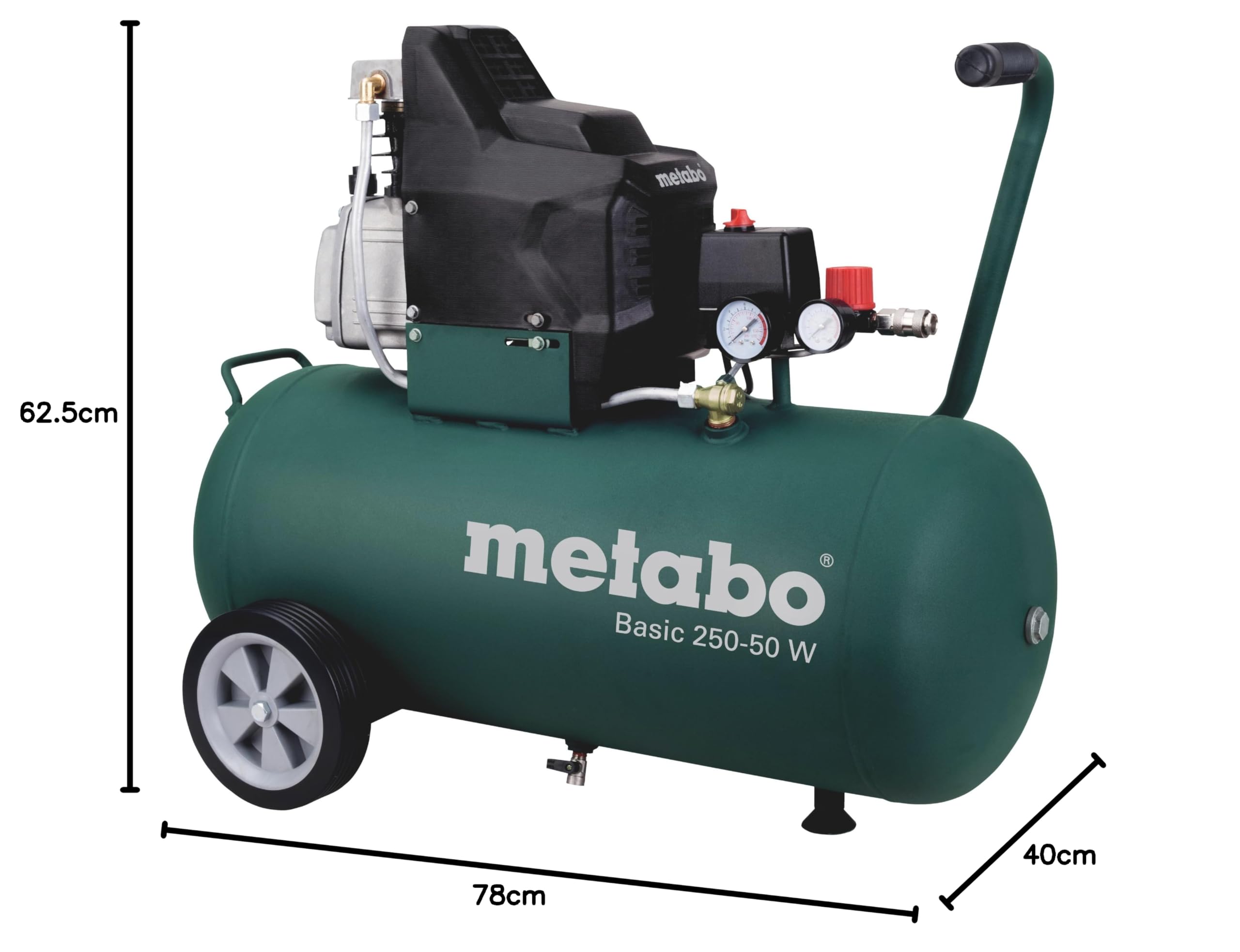 metabo-basic-250-50-w-kompressor-601534000-50-l-kessel-8-bar-1-5-kw-lgeschmiert- image 4