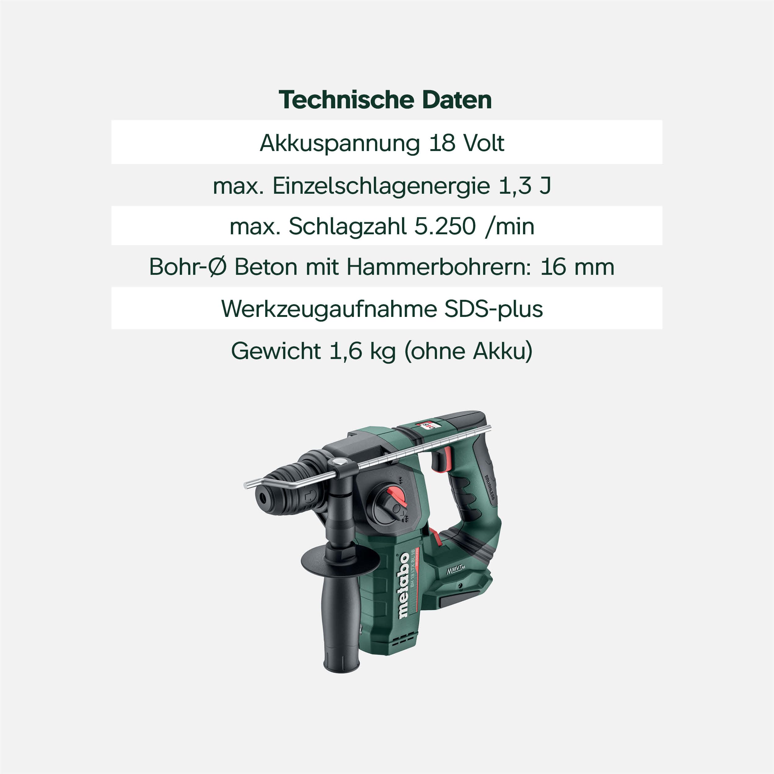 metabo-akku-bohrhammer-bh-18-ltx-bl-16-18v-brushless-sds-plus-f-r-beton-und-stei image 4