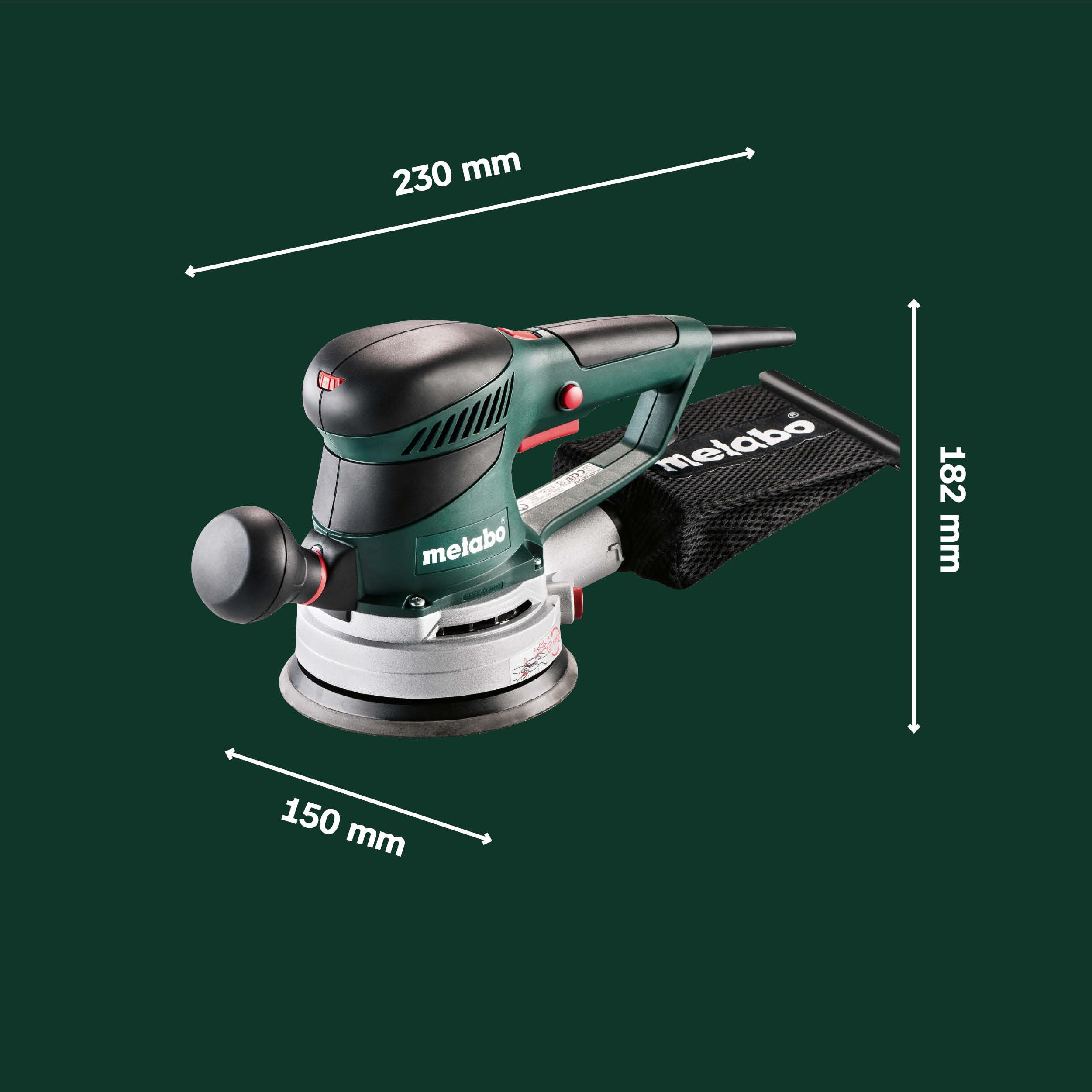 metabo-exzenterschleifer-sxe-450-turbotec-600129000-350-w-duo-schwingkreisverste image 5