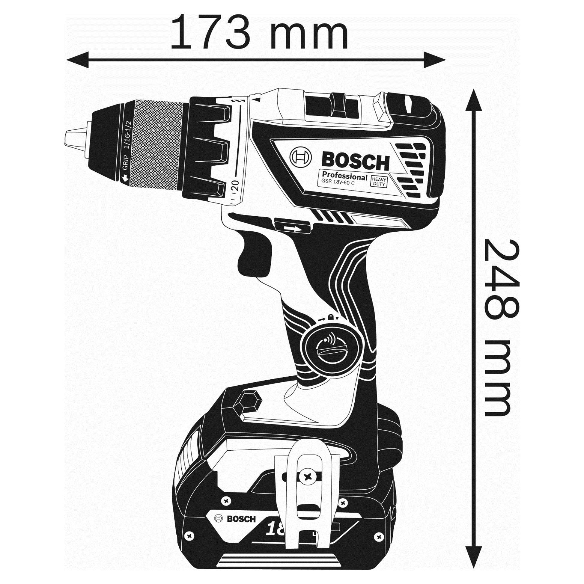 bosch-professional-gsr-18v-60-c-akku-bohrschrauber-18v-system-60-nm-ohne-akku-la image 2