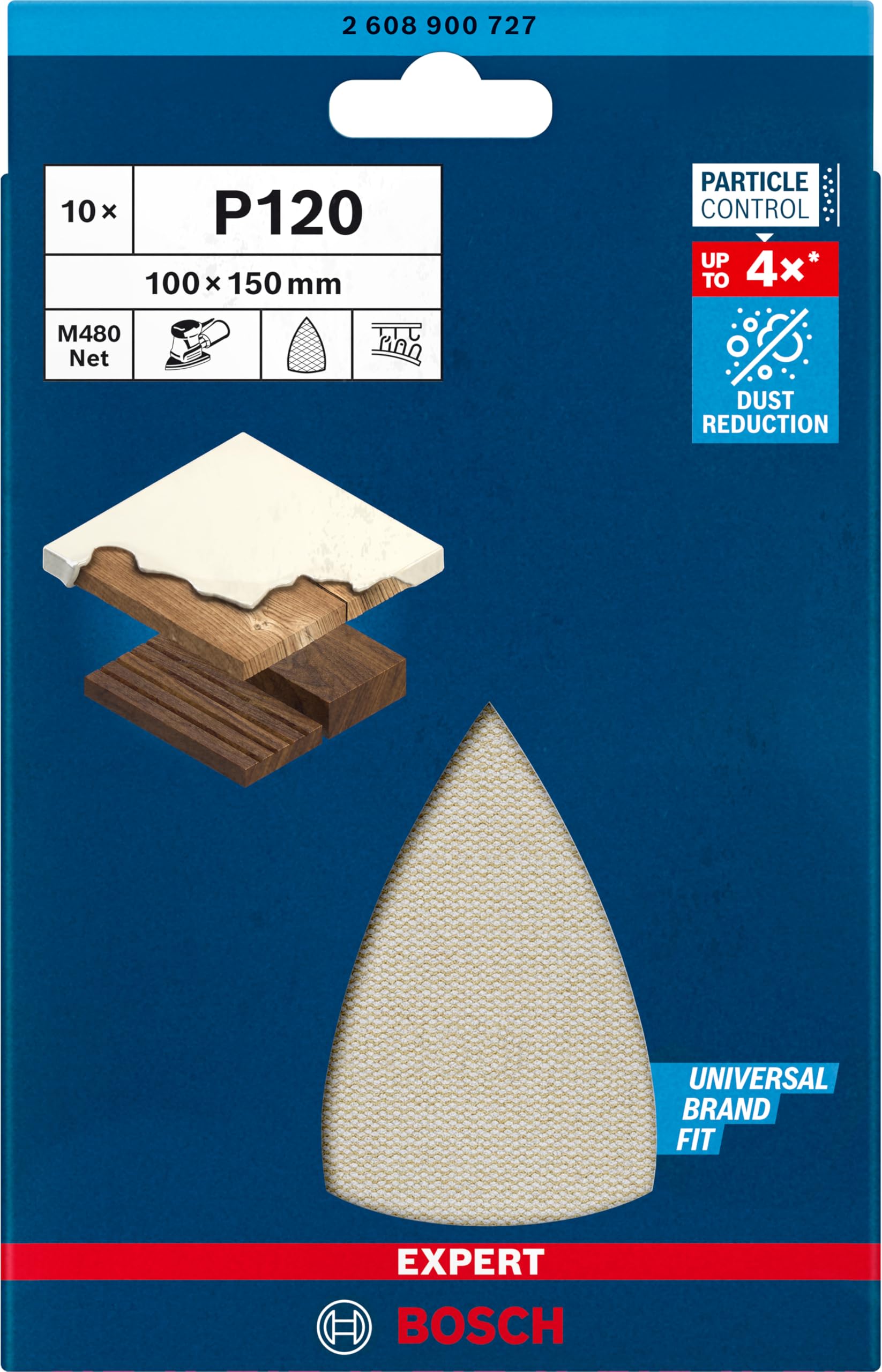bosch-expert-m480-schleifnetz-set-10-teilig-100-x-150-mm-k-rnung-120-f-r-multisc image 2