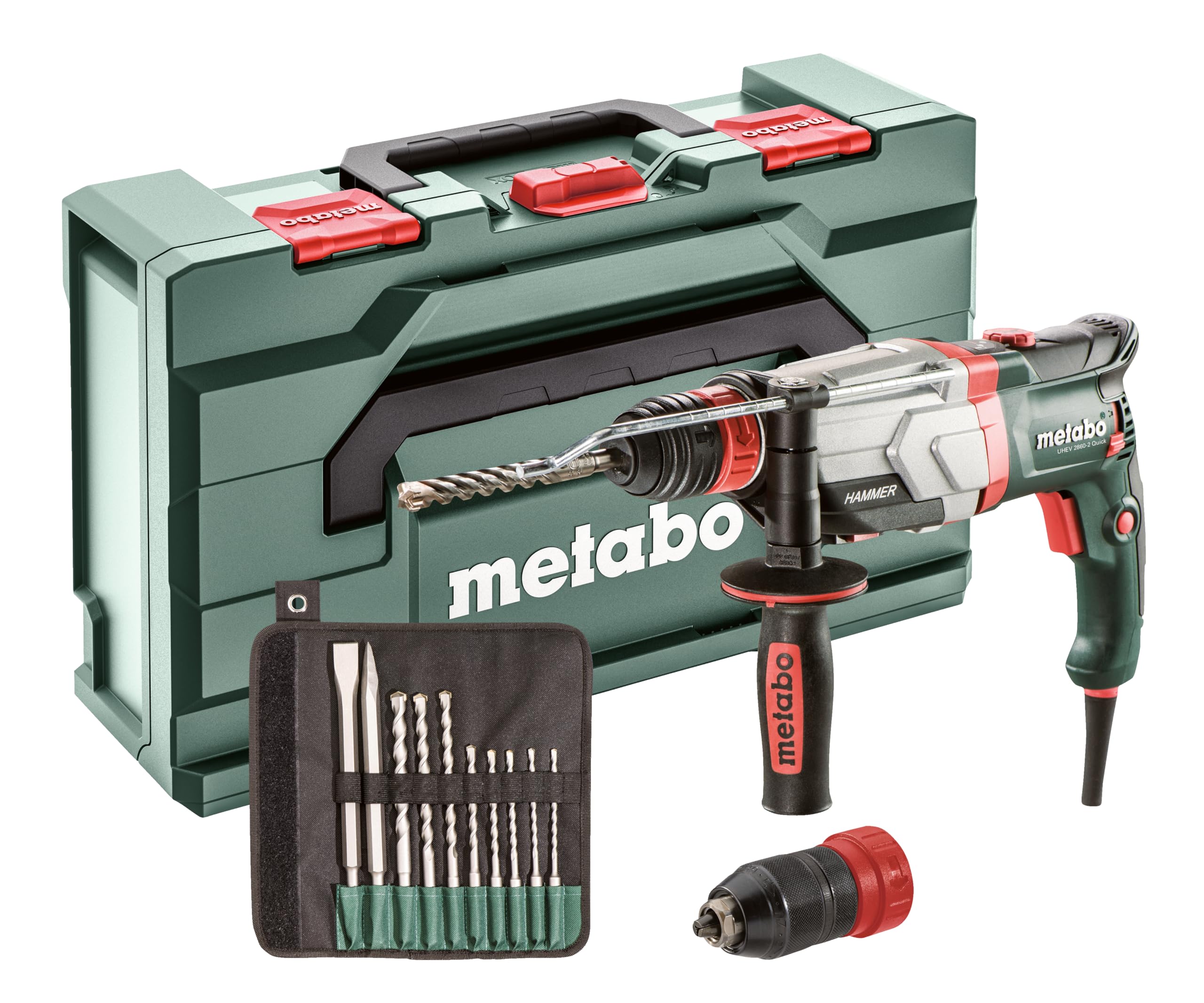 metabo-multihammer-uhev-2860-2-quick-set-kabelgebundener-schlagbohrhammer-mit-4- image 1