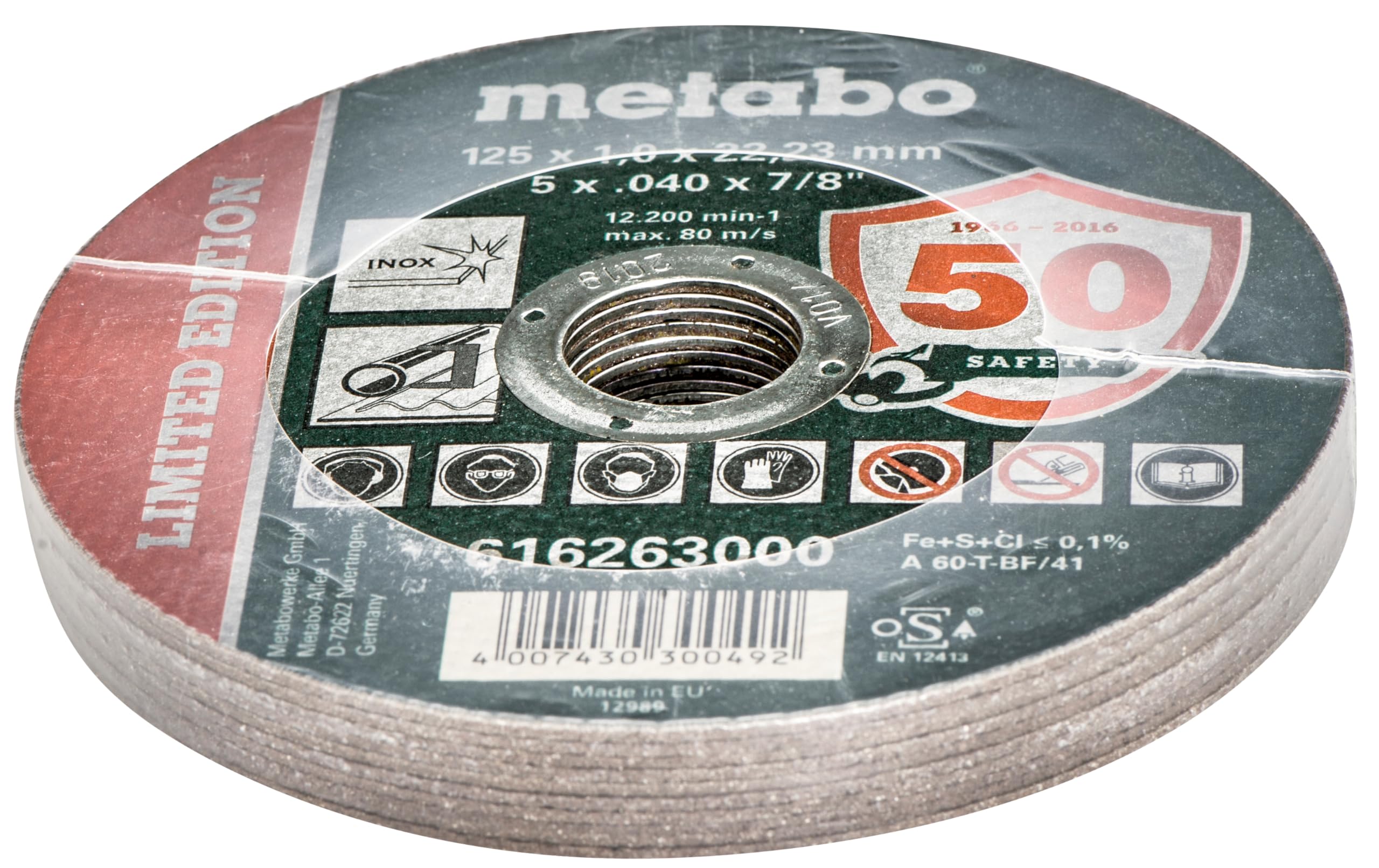 metabo-limited-edition-trennscheibe-125-x-1-0-x-22-23-mm-inox-gerade-ausf-hrung- image 2