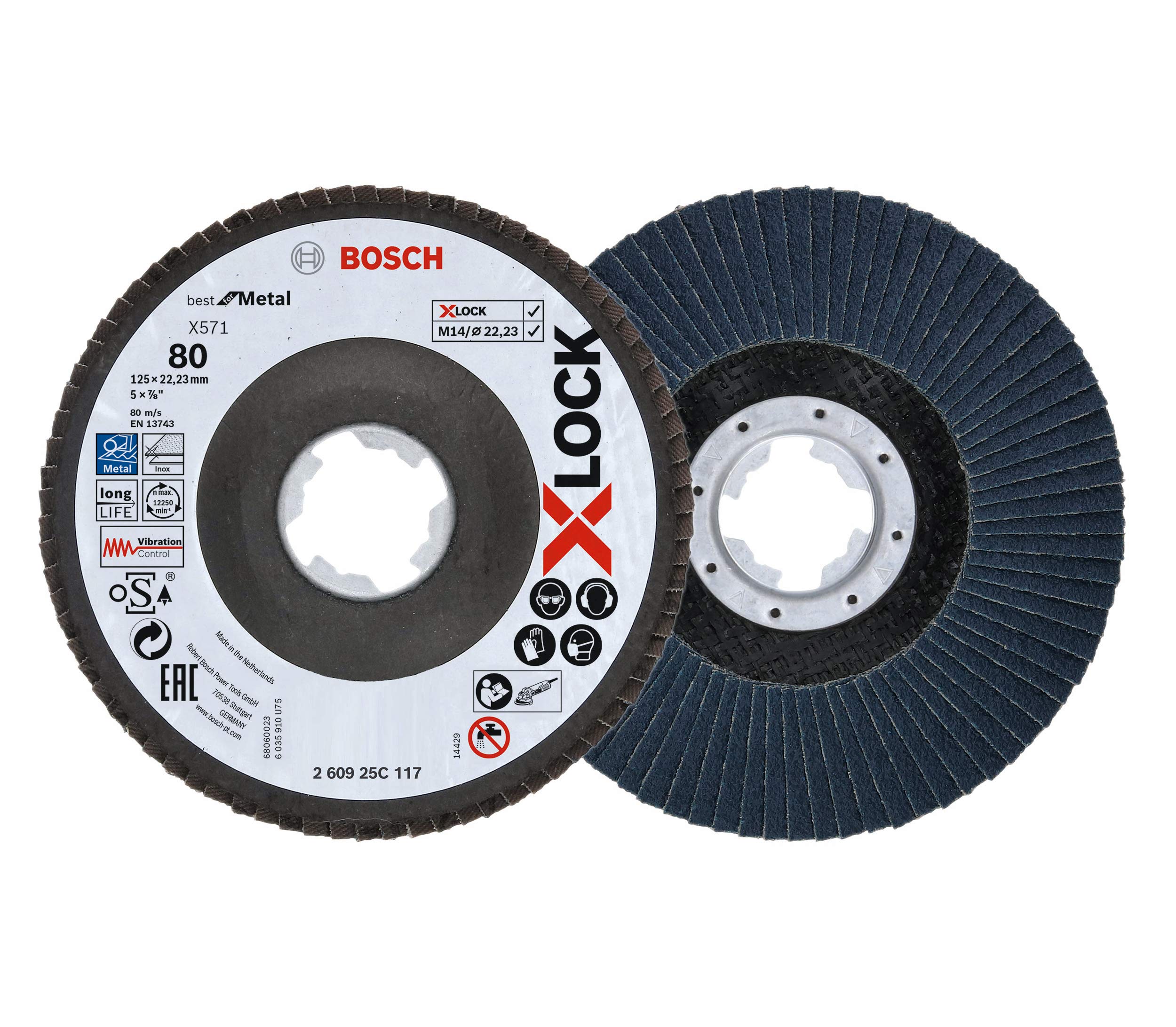 bosch-professional-f-cherschleifscheibe-x-lock-125-mm-k-rnung-k80-abgewinkelt-f- image 1