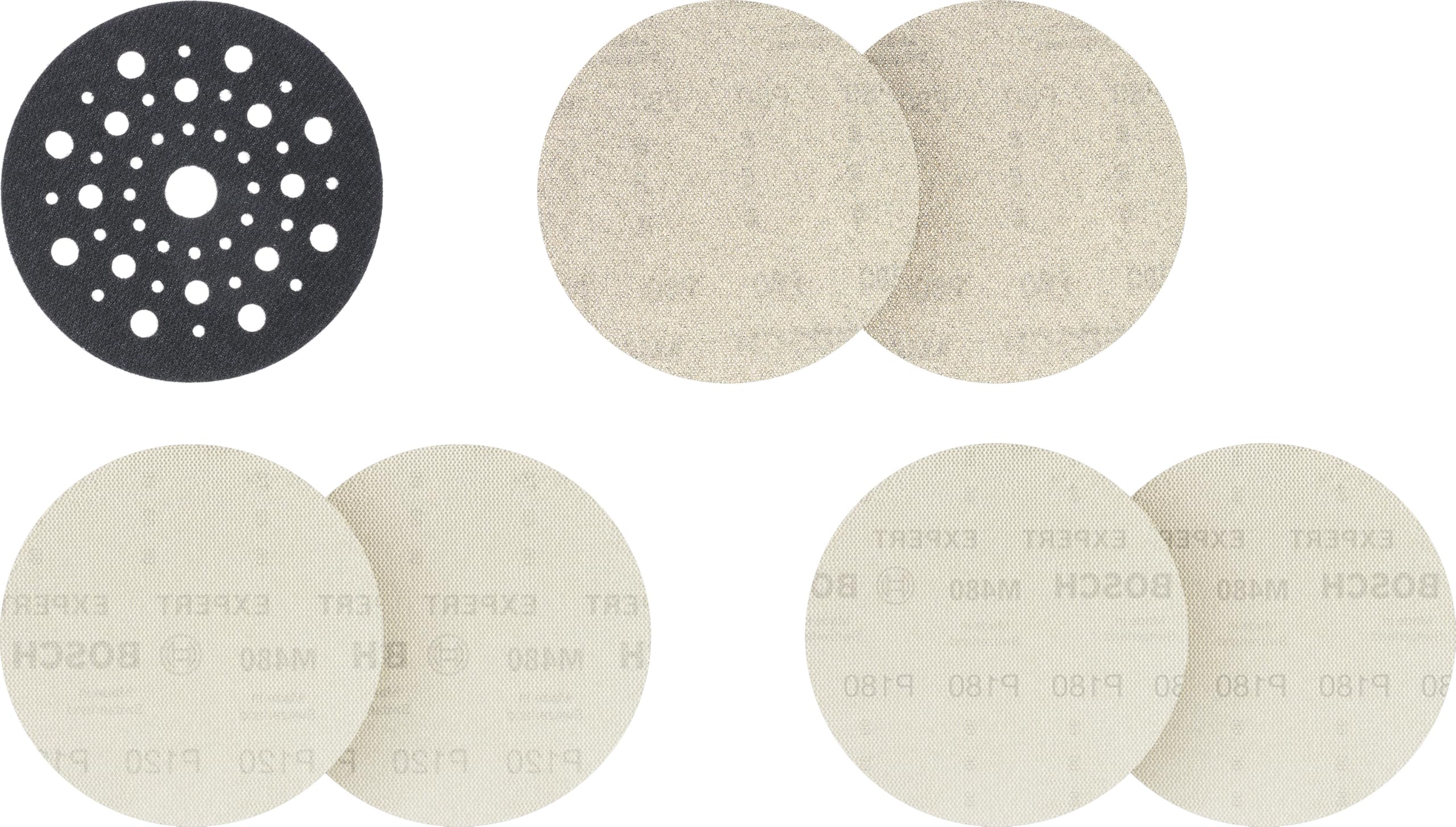 bosch-expert-m480-schleifnetz-starter-set-7-teilig-125-mm-k-rnung-2x80-2x120-2x1 image 1