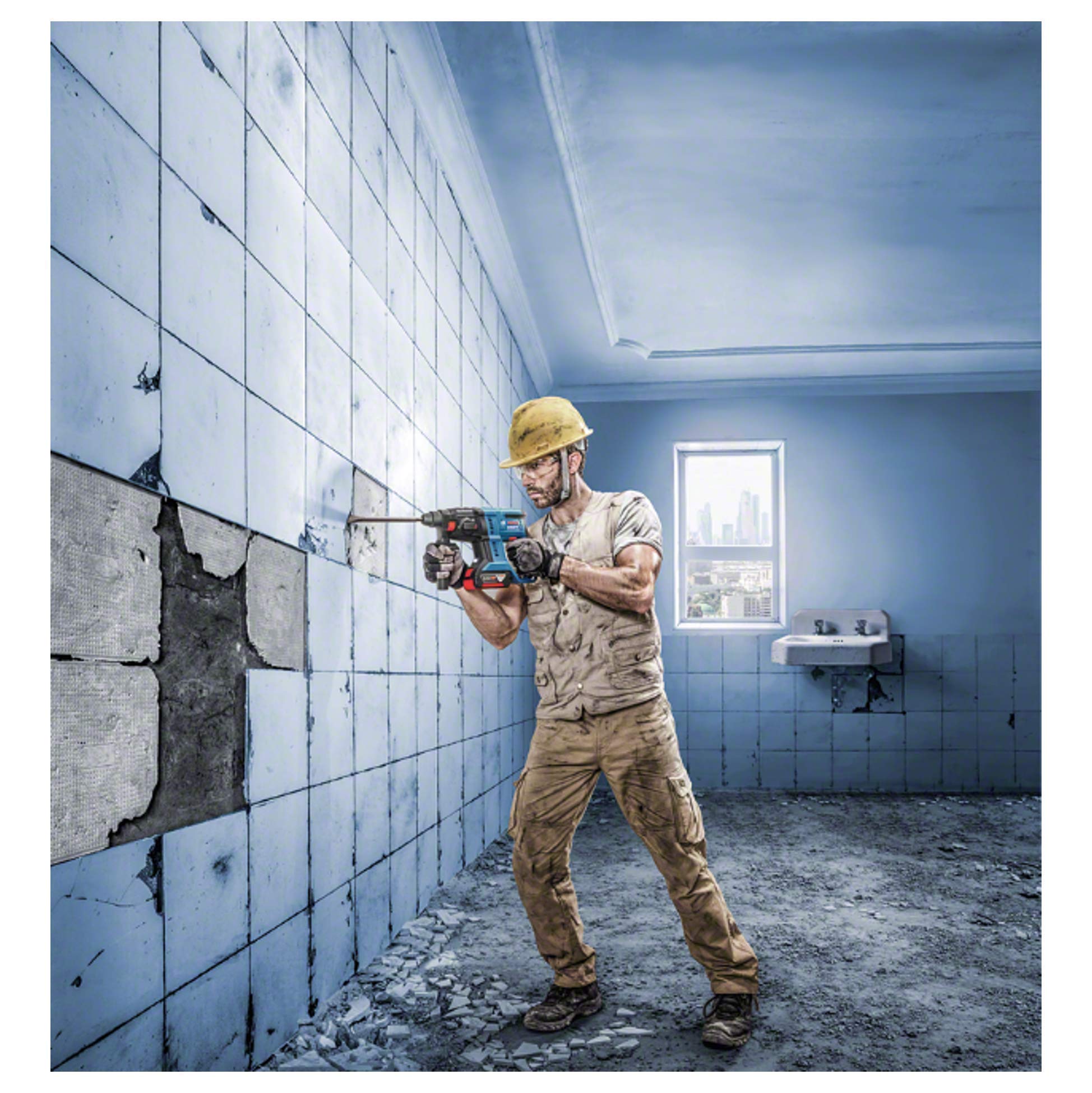bosch-professional-gbh-18v-20-akku-bohrhammer-18v-system-sds-plus-1-7-joule-schl image 3