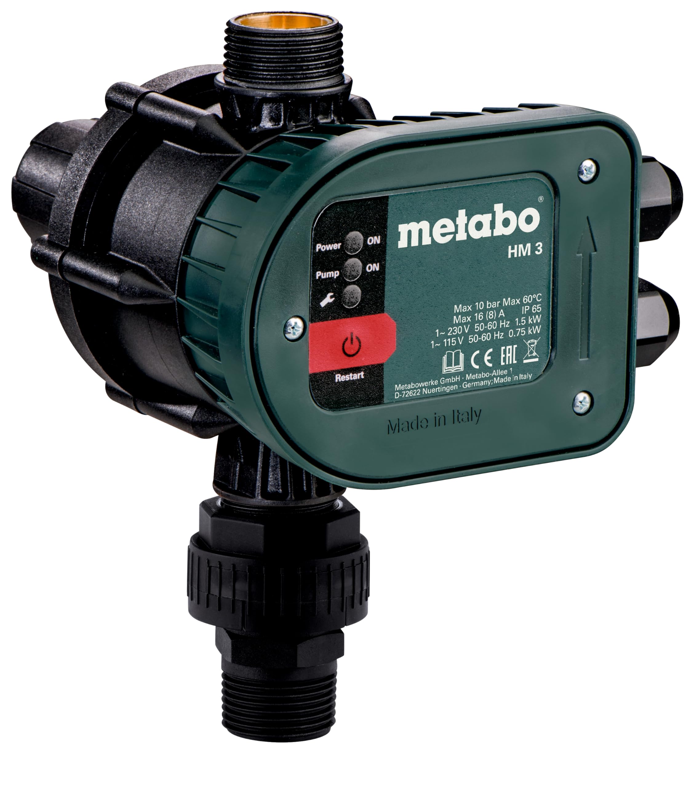 metabo-hm-3-elektronischer-druckschalter-mit-trockenlaufschutz-f-r-garten-und-ha image 1
