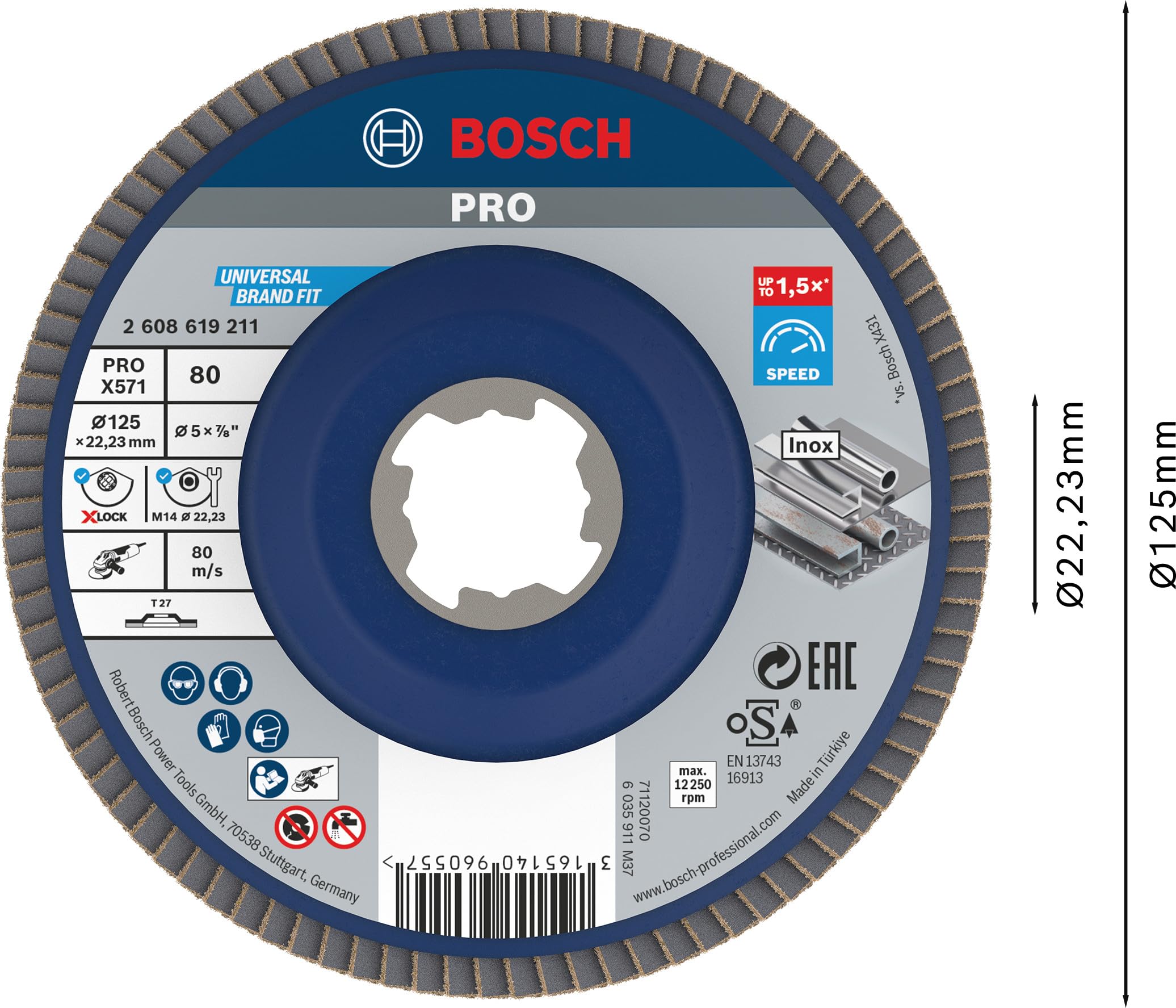 bosch-professional-f-cherschleifscheibe-best-for-metal-x571-gerade-ausf-hrung-12 image 2