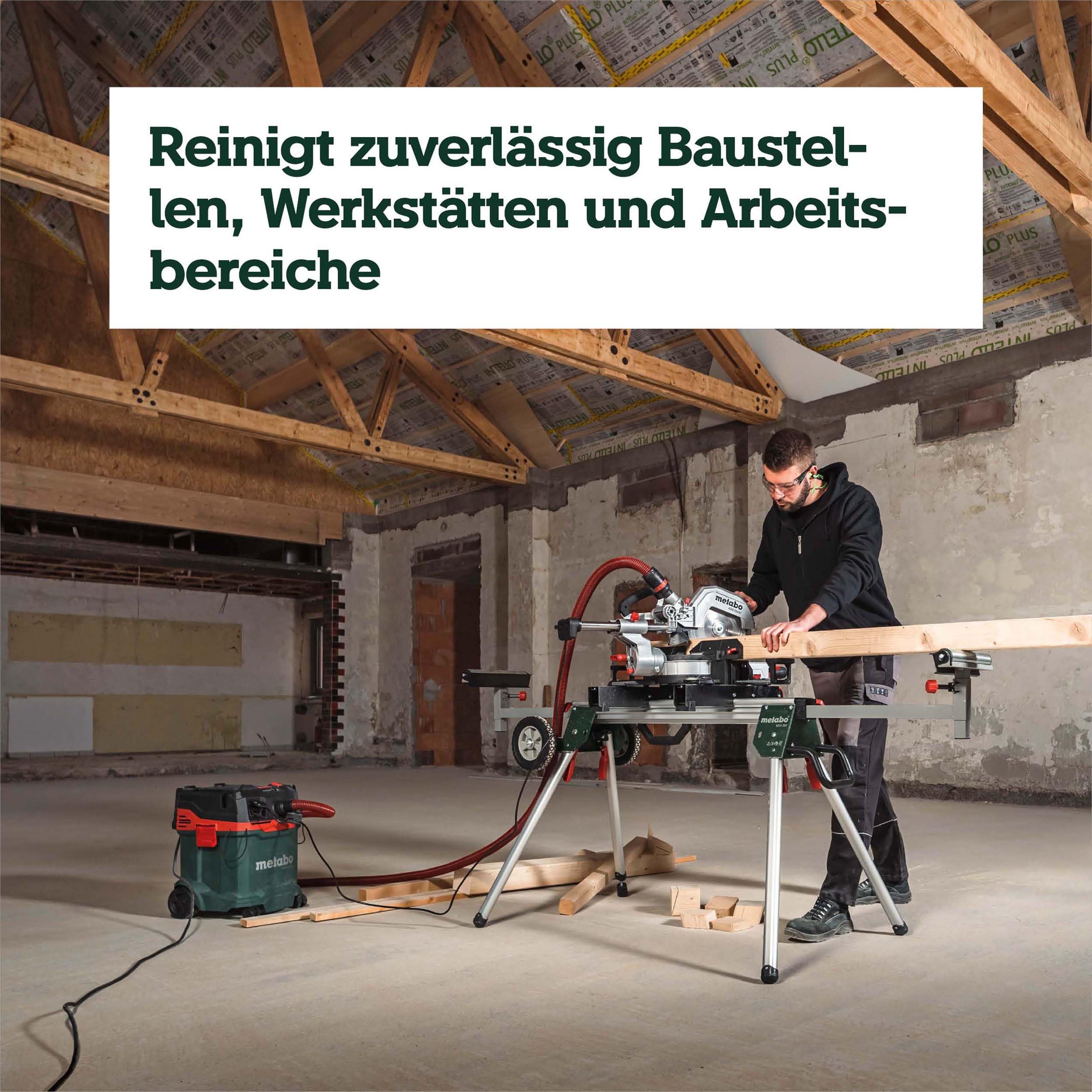metabo-asa-30-l-pc-allessauger-nass-trockensauger-staubklasse-l-1200-w-pressclea image 7