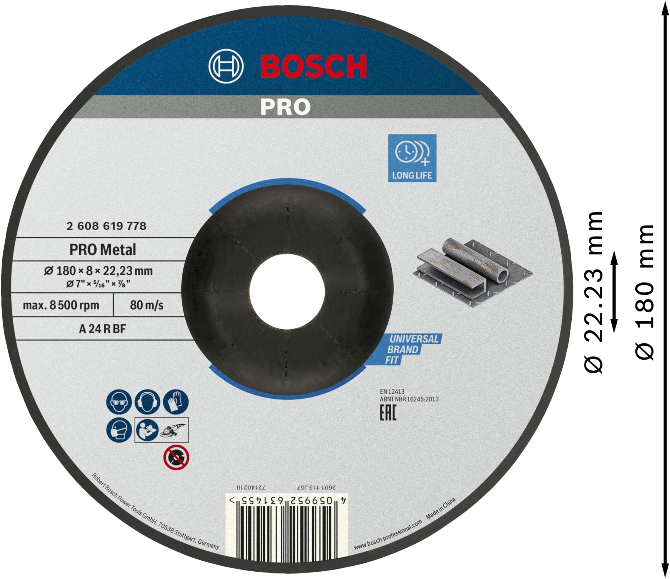 bosch-professional-standard-for-metal-schleifscheibe-180-x-8-x-22-23-mm-gekr-pft image 2