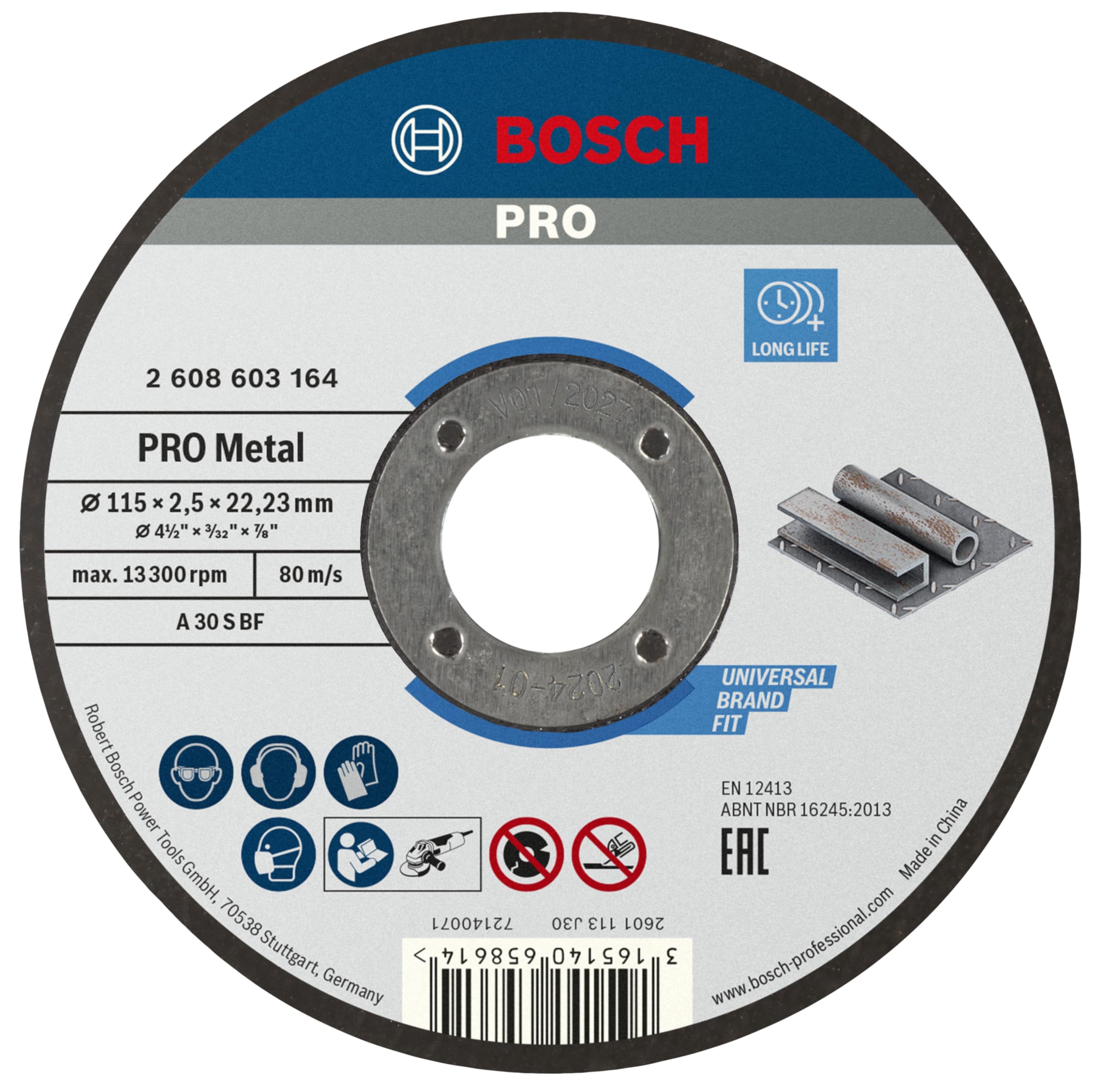 bosch-professional-pro-metal-trennscheibe-125-x-2-5-x-22-23-mm-longlife-metallsc image 1