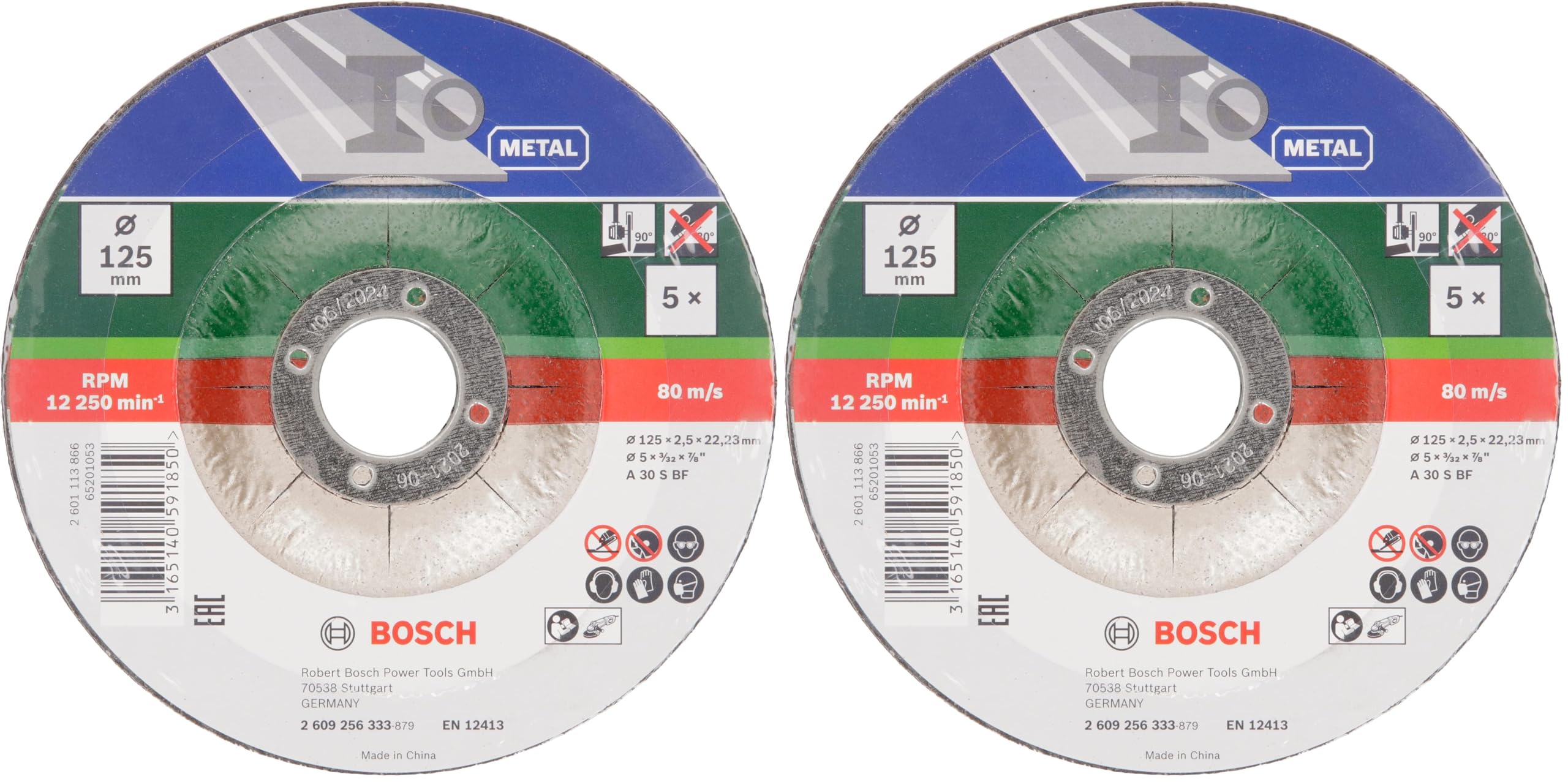 bosch-trennscheibe-a-30-s-bf-f-r-metall-125-mm-gekr-pft-22-23-mm-bohrung-5er-set image 8