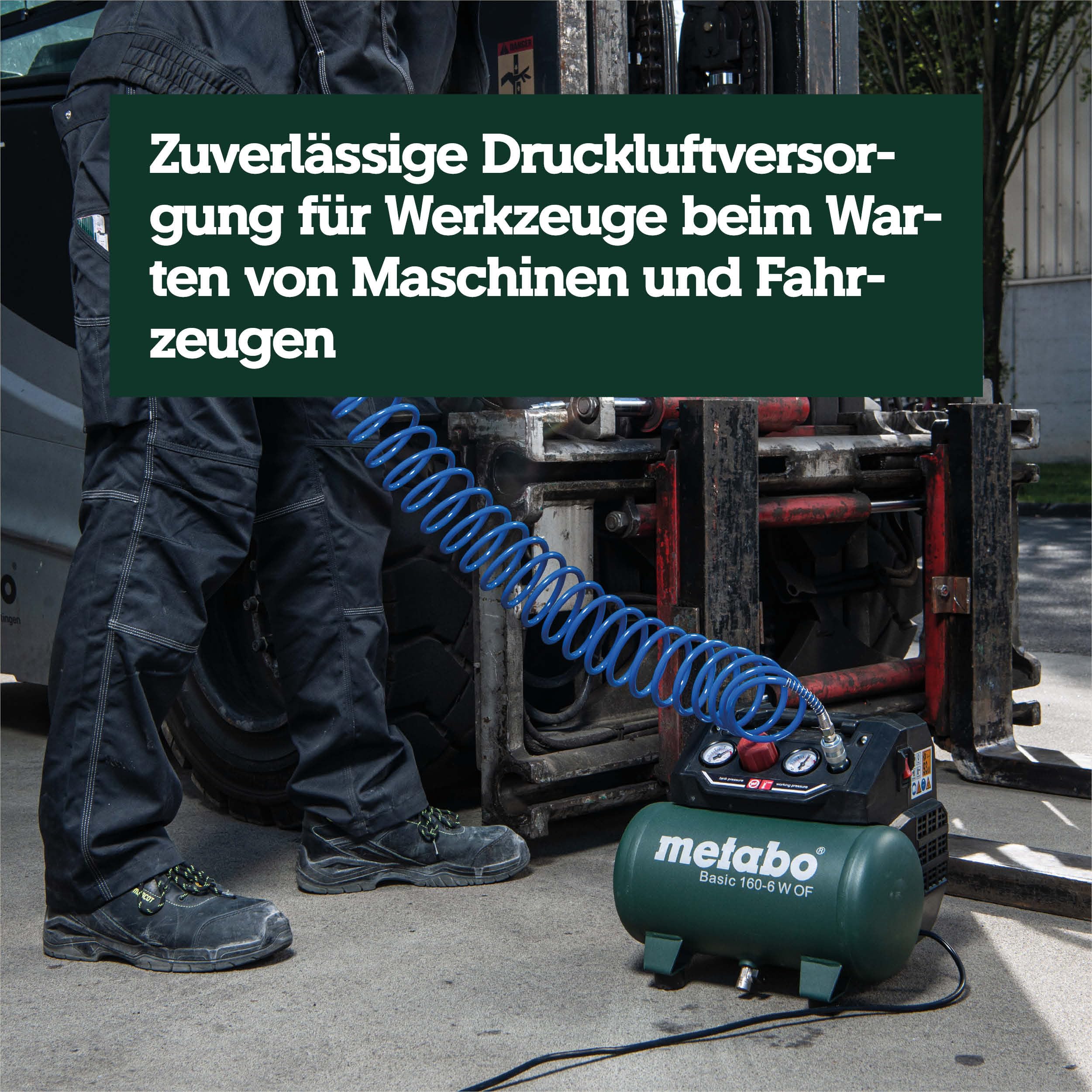 metabo-kompressor-basic-160-6-w-of-6-l-lfreier-druckluftkompressor-8-bar-klappba image 7