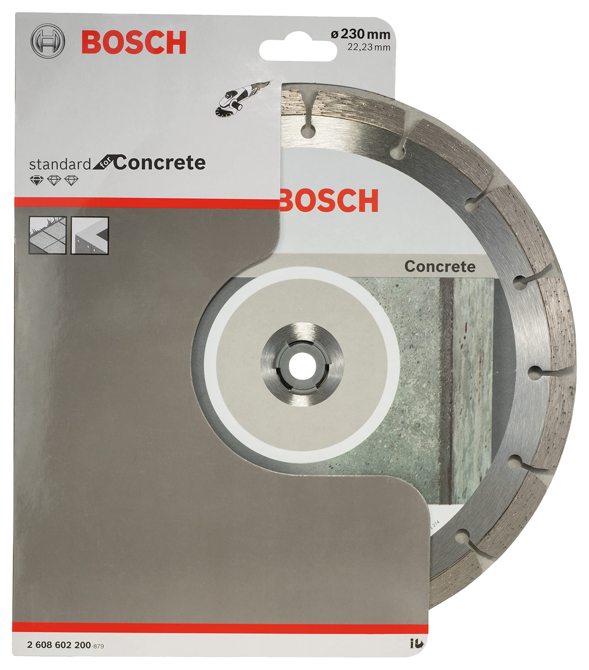 bosch-diamanttrennscheibe-standard-for-concrete-230-mm-f-r-beton-und-porenbeton- image 2