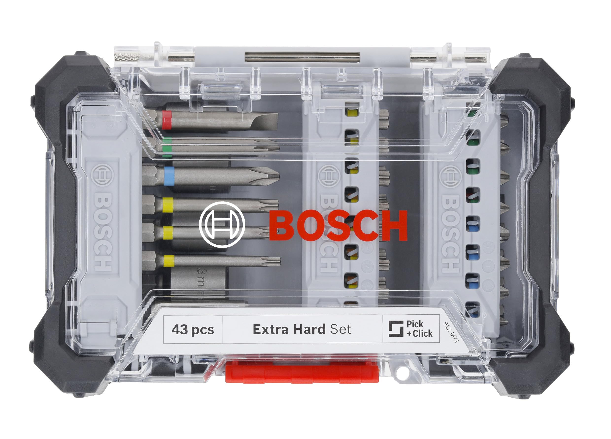 bosch-accessories-extra-hard-schrauberbit-set-43-teilig-s2-stahl-farbcodiert-im- image 2