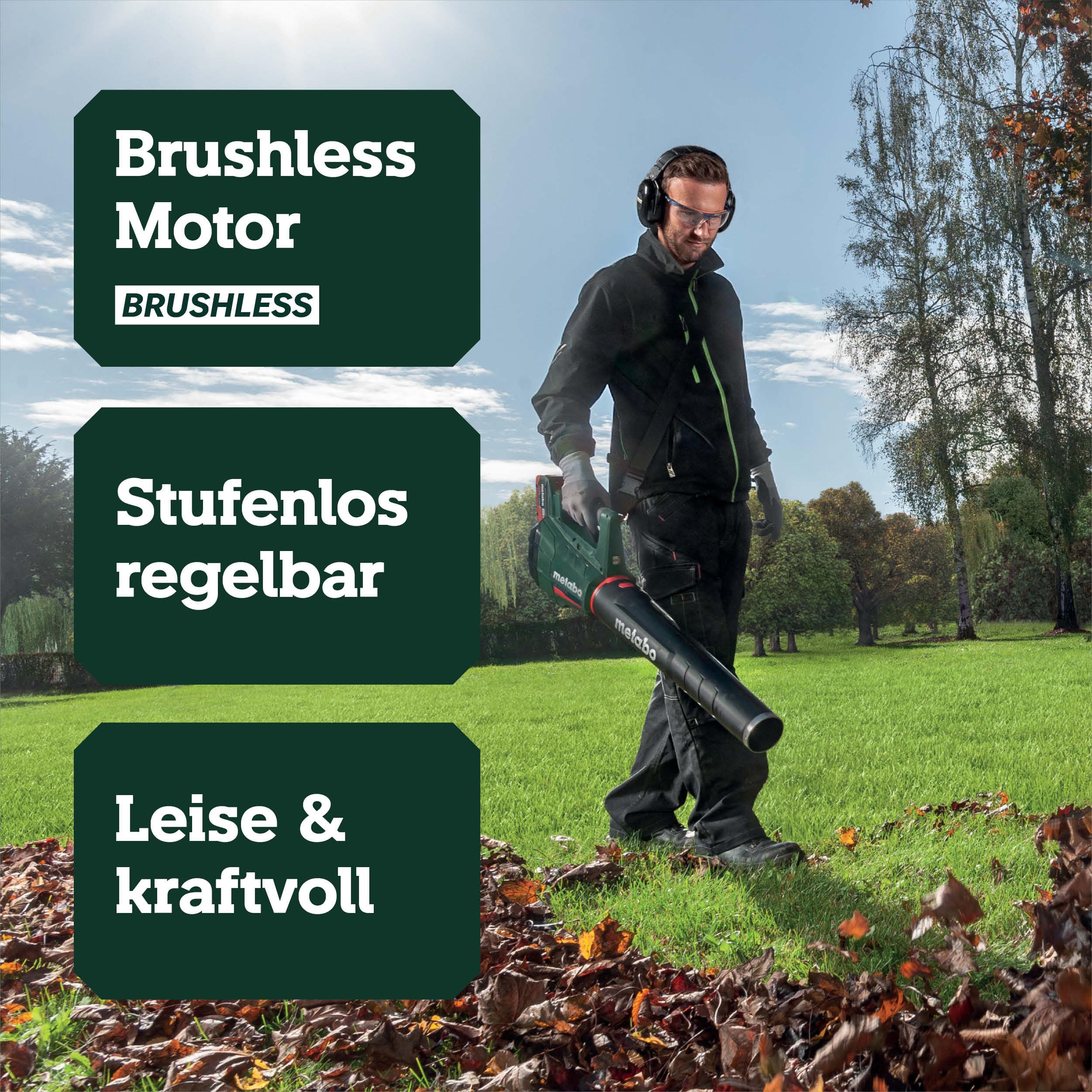 metabo-akku-laubbl-ser-lb-18-ltx-bl-18v-brushless-motor-schultergurt-blasrohr-oh image 3