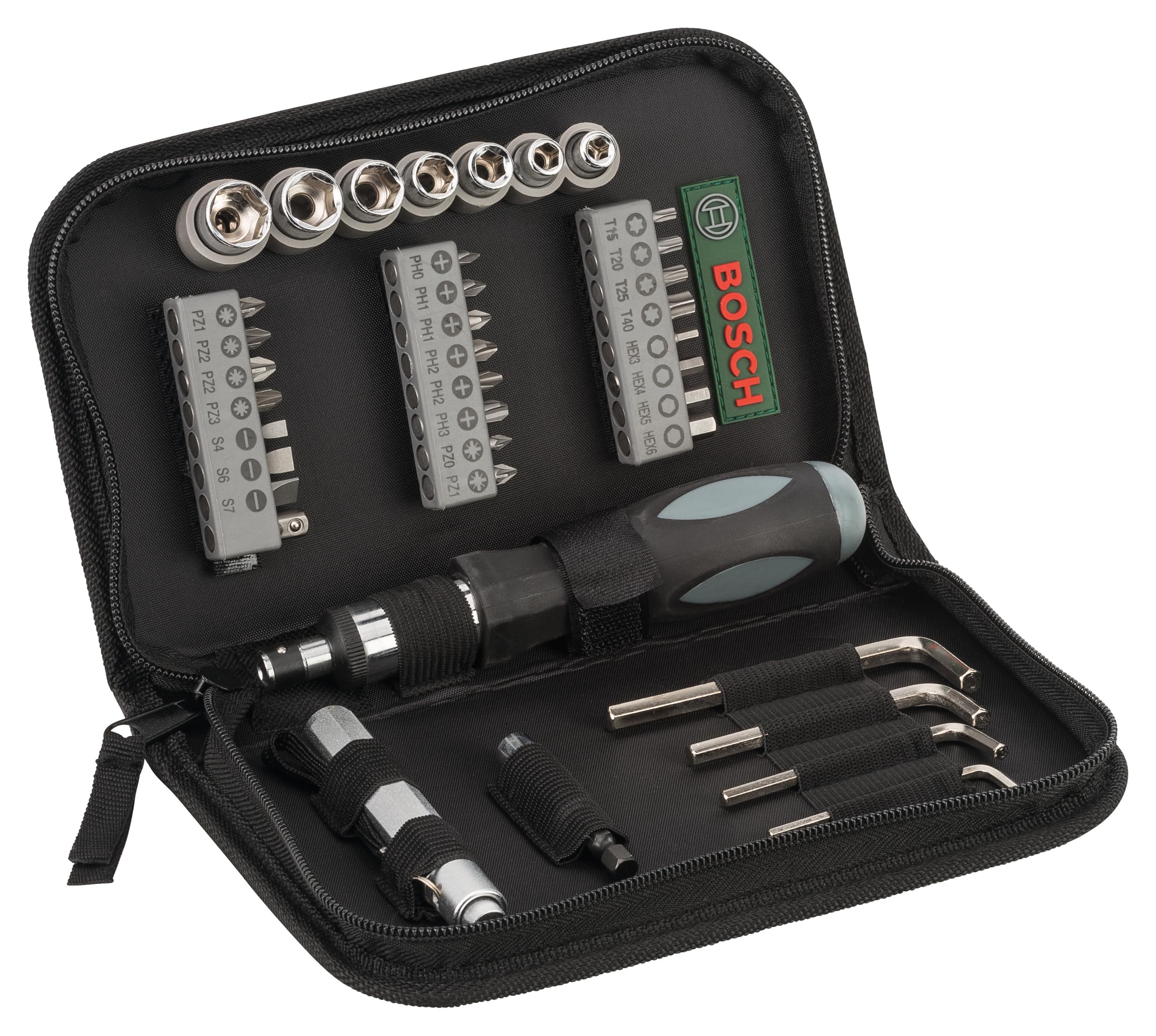 bosch-38-teiliges-mixed-bit-set-ph-pz-s-hex-steckschl-ssel-5-13-mm-inkl-handschr image 1