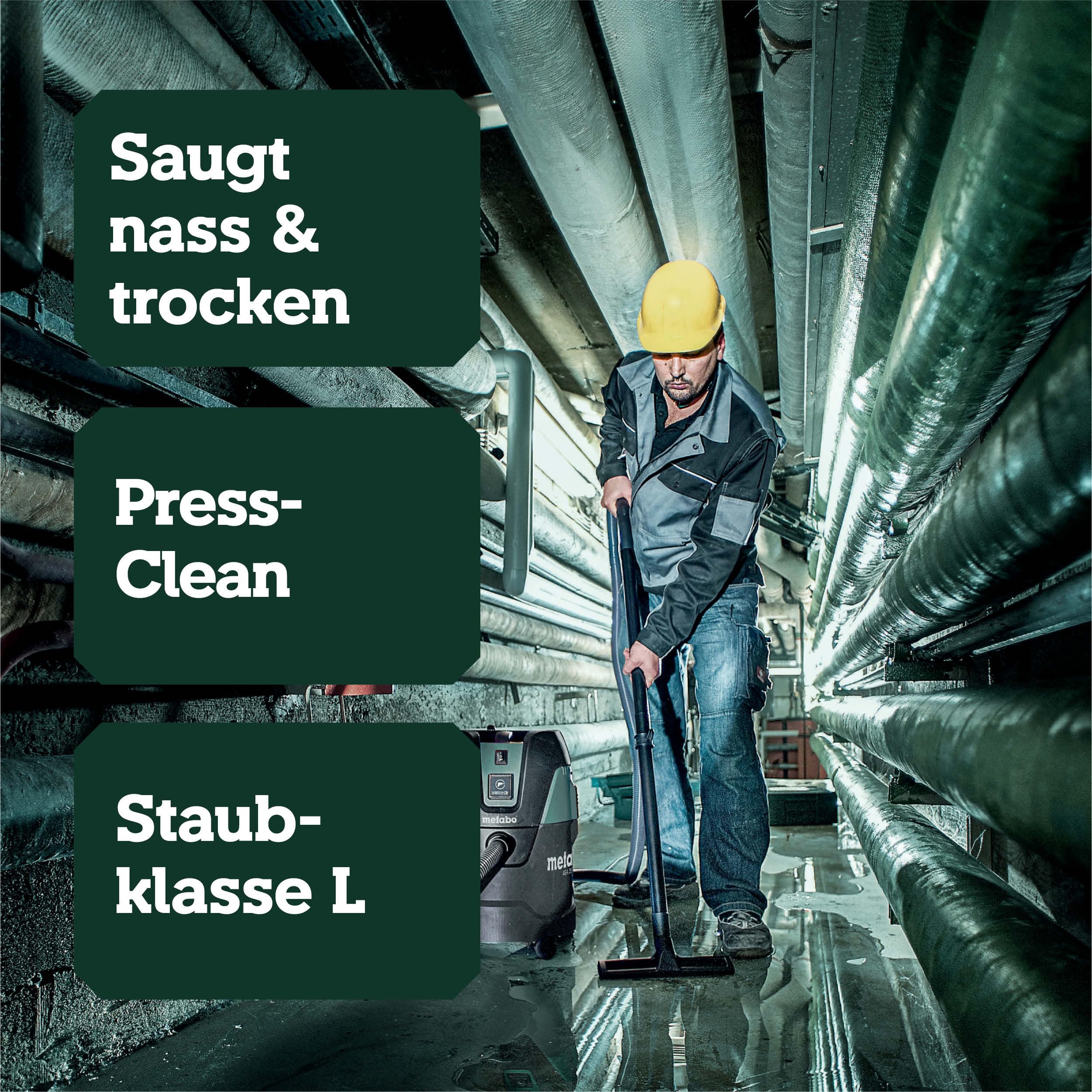 metabo-allessauger-asa-25-l-pc-nass-trockensauger-der-staubklasse-l-mit-presscle image 3