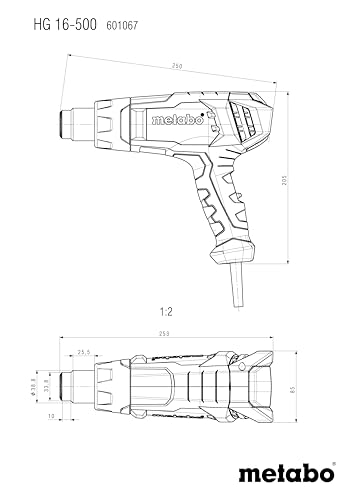 metabo-hg-16-500-hei-luftgebl-se-1-600-w-hei-luftpistole-mit-keramikheizung-zum- image 5