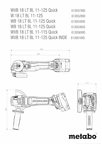 metabo-akku-winkelschleifer-w-18-lt-bl-11-125-125-mm-b-rstenlos-18v-cas-ohne-akk image 8