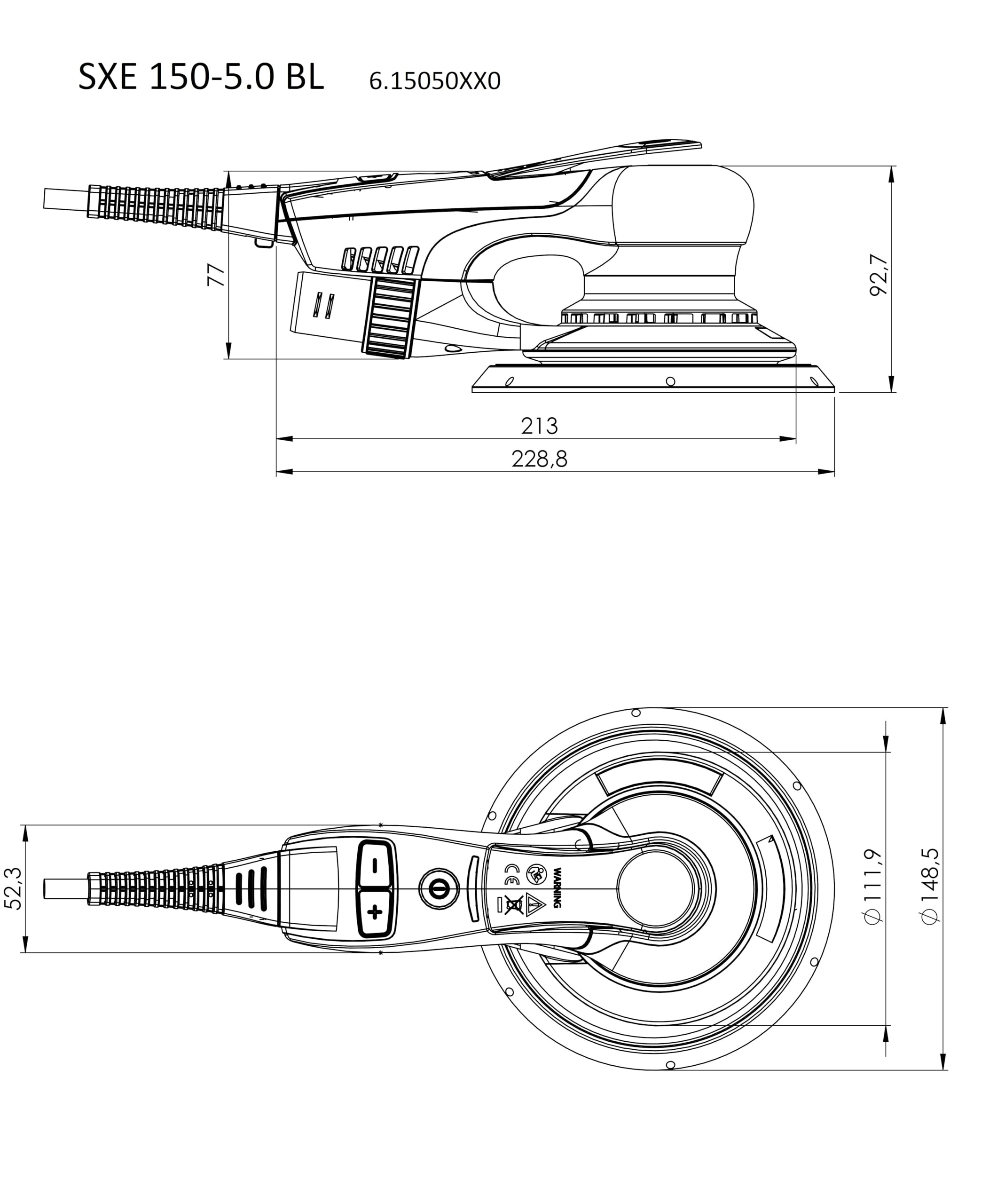 metabo-sxe-150-5-0-bl-exzenterschleifer-150-mm-350-w-brushless-5-mm-schwingkreis image 2
