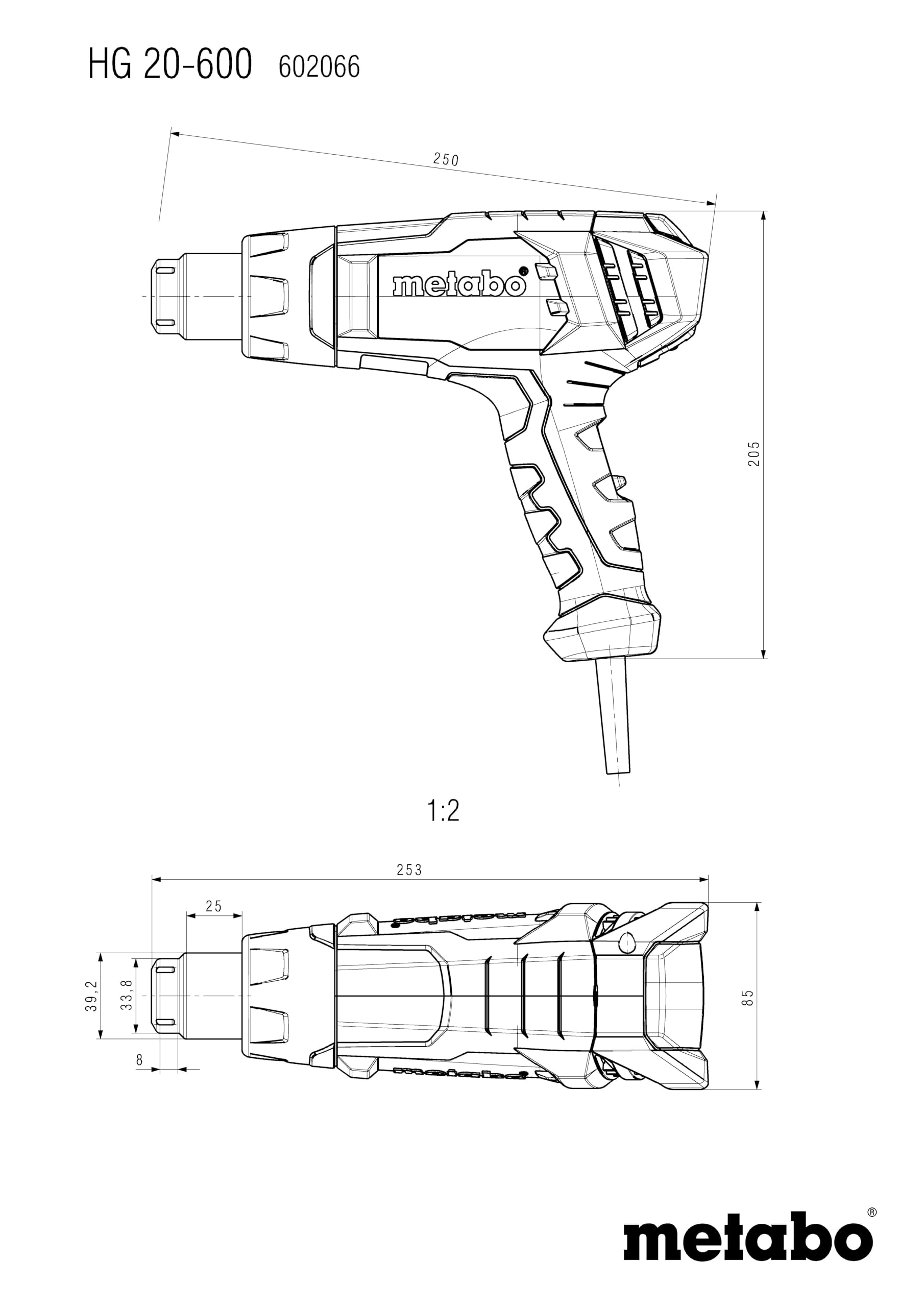 metabo-hei-luftgebl-se-hg-20-600-2000-w-hei-luftpistole-mit-keramikheizung-3-d-s image 2