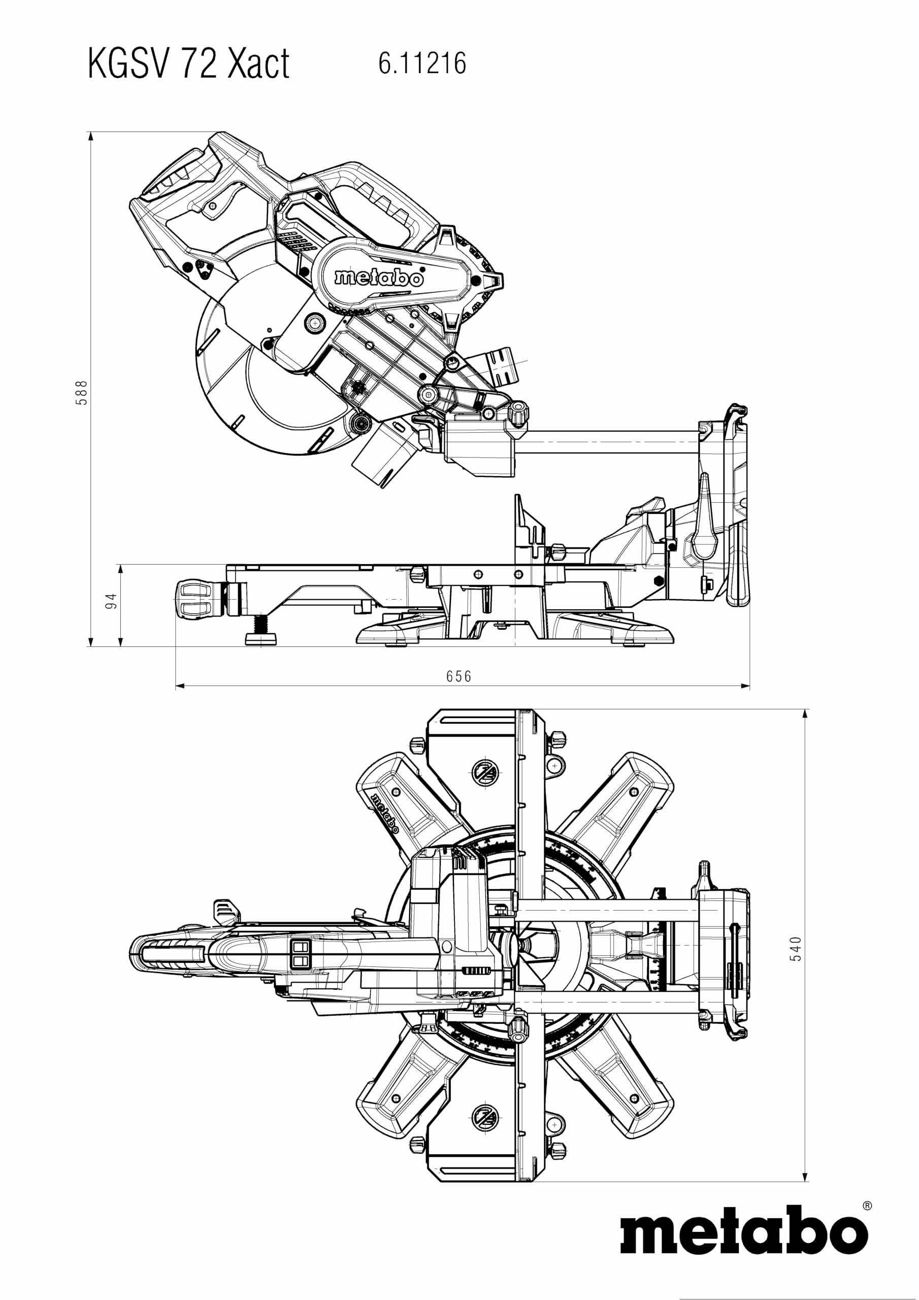 metabo-kapps-ge-kgsv-72-xact-611216000-zugfunktion-bis-305-mm-doppellinienlaser- image 2