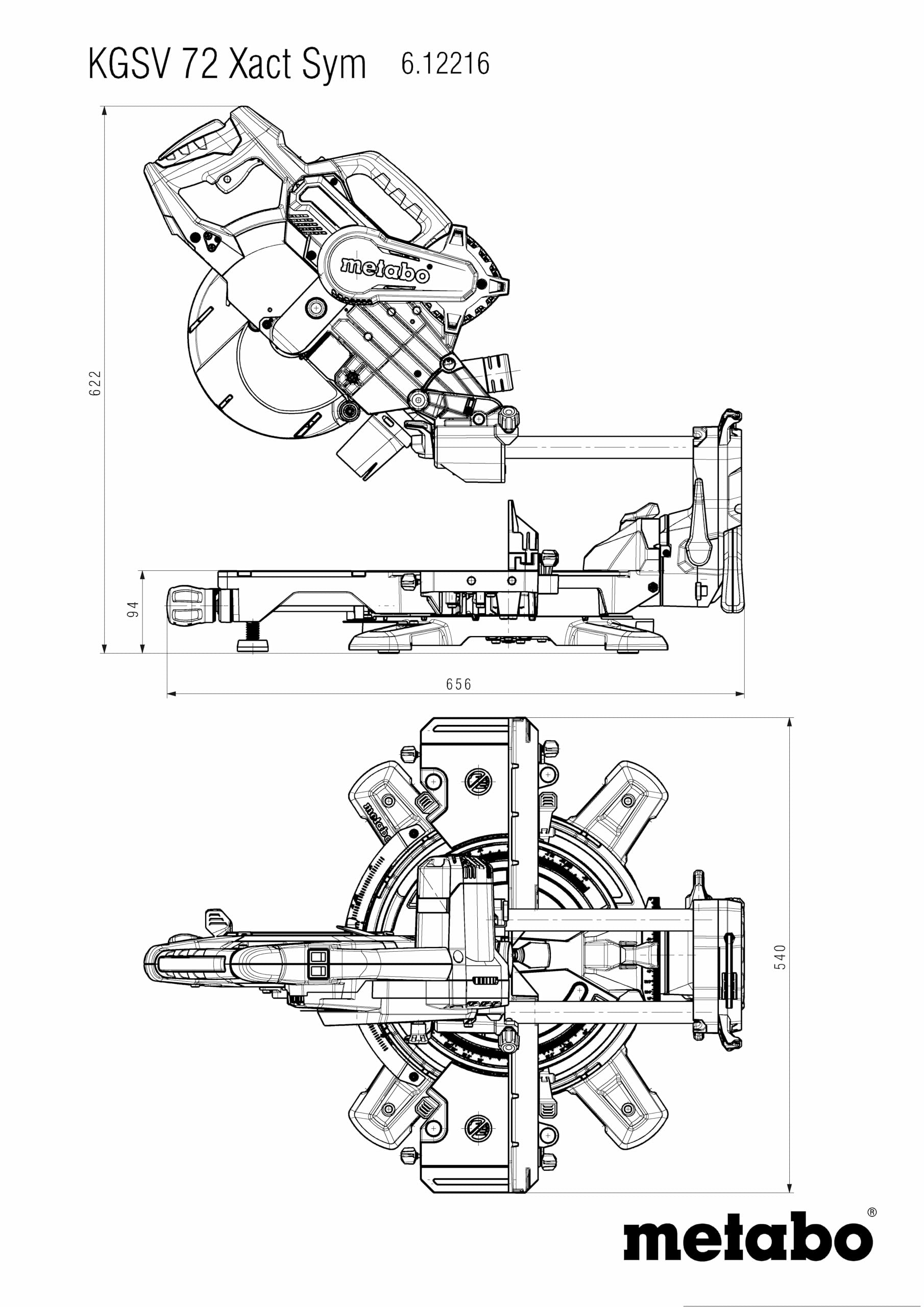 metabo-kapps-ge-kgsv-72-xact-sym-612216000-kapps-ge-mit-zugfunktion-und-paneel-l image 2